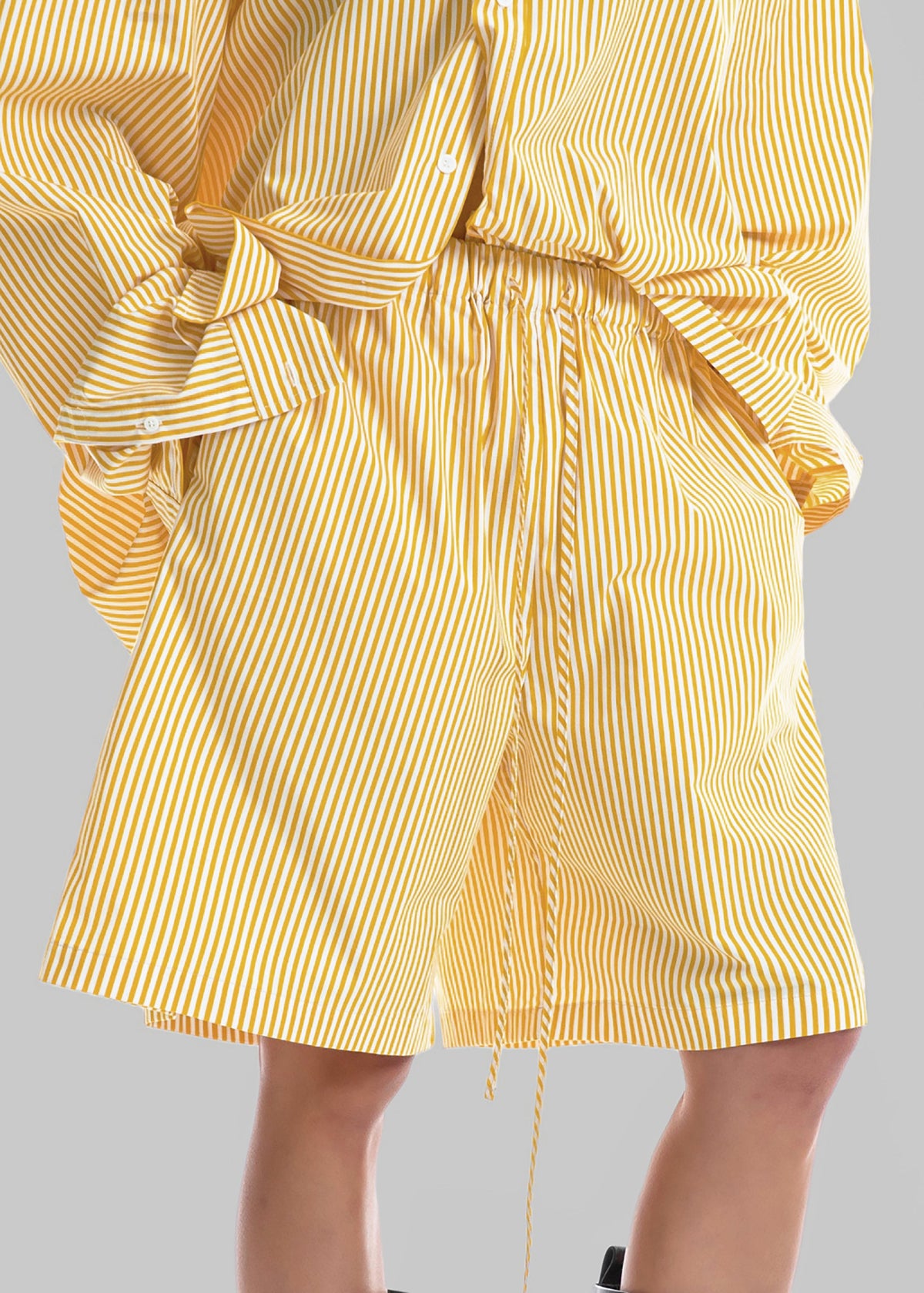 Rimini Bermuda Shorts - Yellow/White Stripe - 2