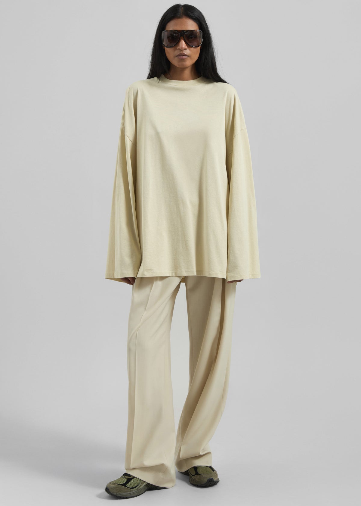 Rio Oversized Sleeve Tee - Cement - 3