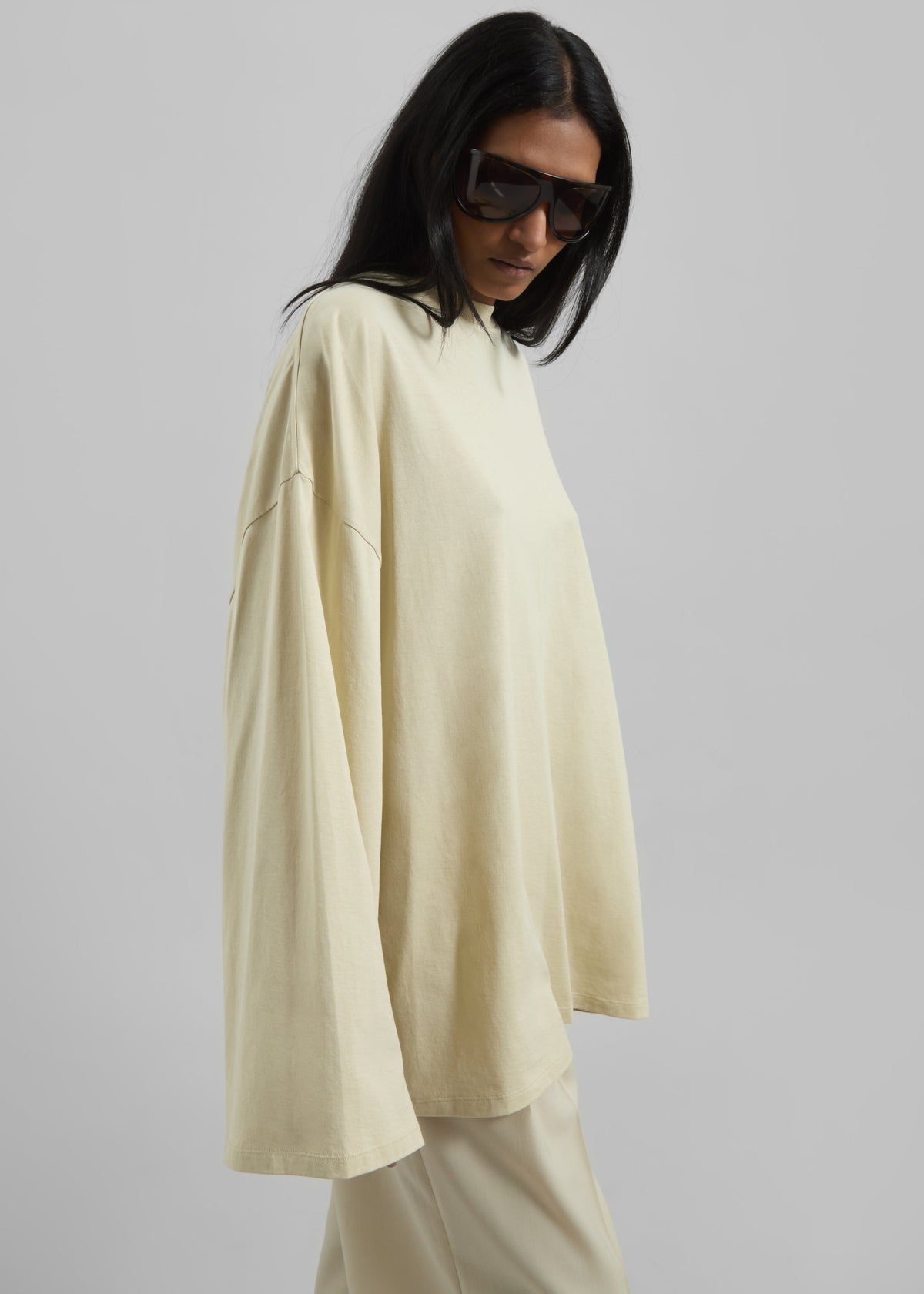 Rio Oversized Sleeve Tee - Cement - 4