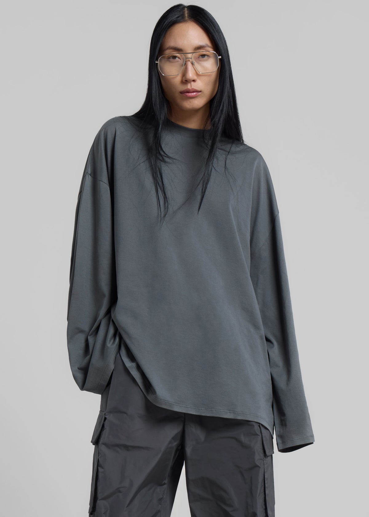 Rio Oversized Sleeve Tee - Khaki - 1