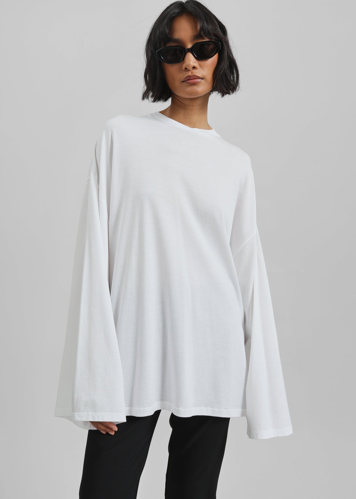 Rio Oversized Sleeve Tee - White - 1