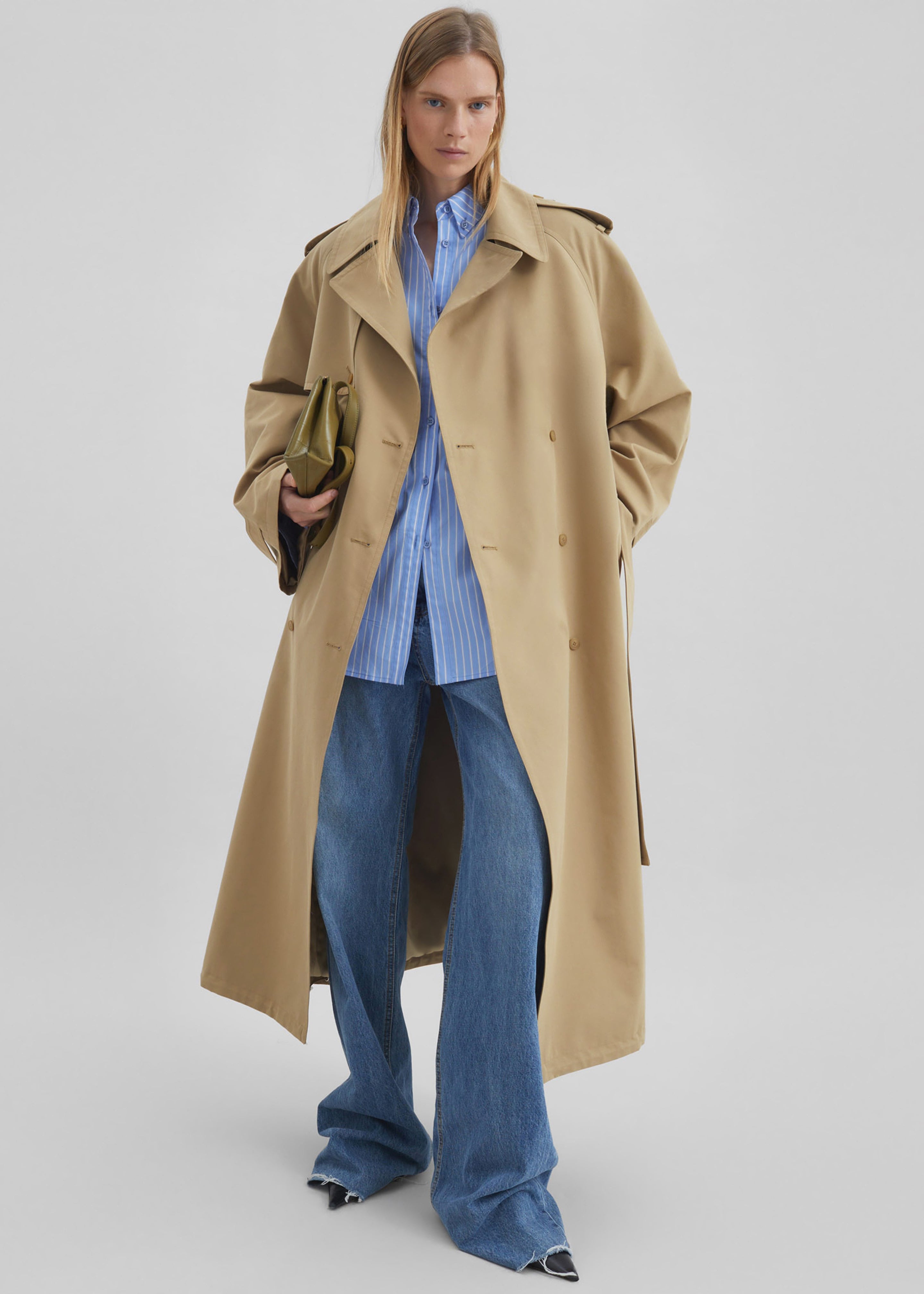 Riva Cotton Trench Coat - Camel – The Frankie Shop Europe