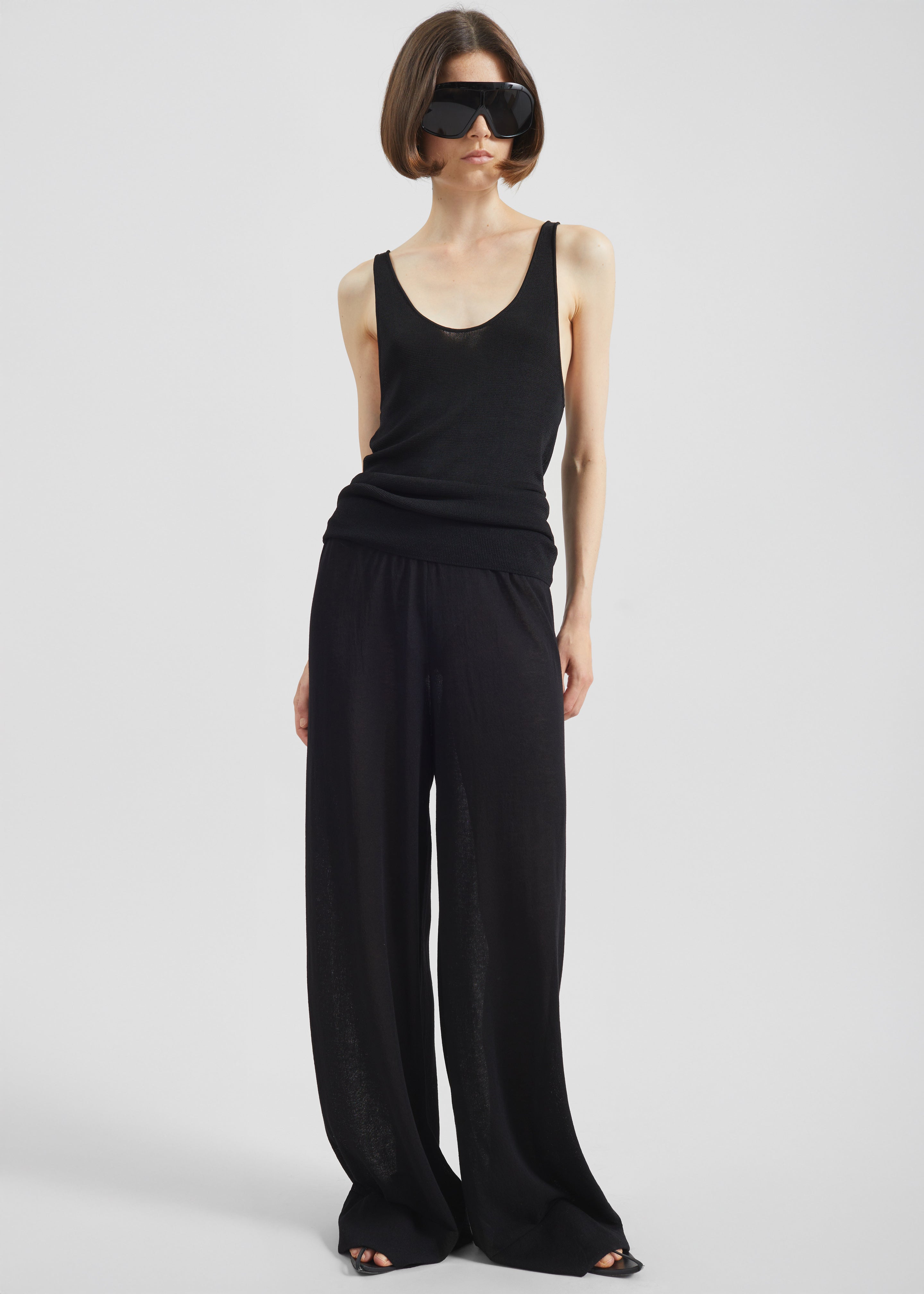 Rivo Knit Tank Top - Black - 5