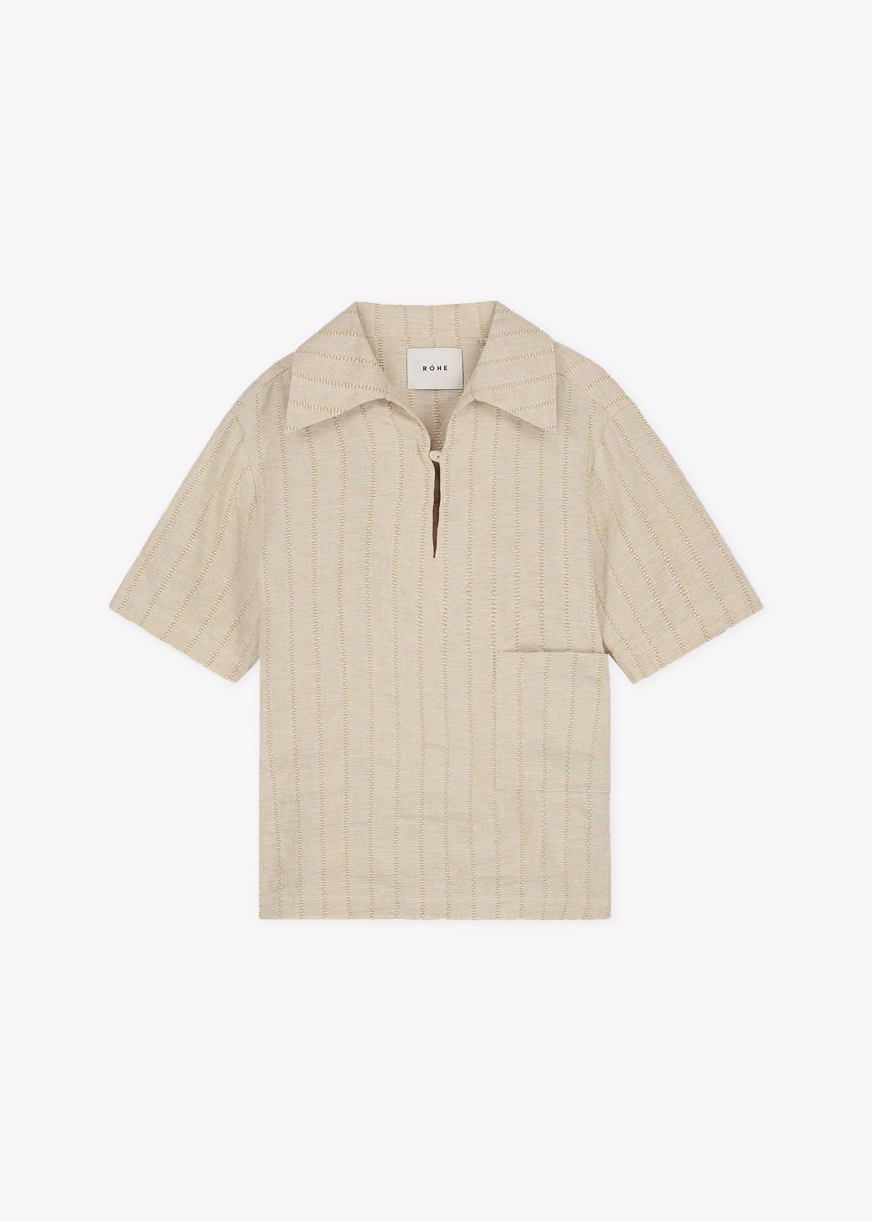 Róhe Resort Linen Kaftan - Straw - 12