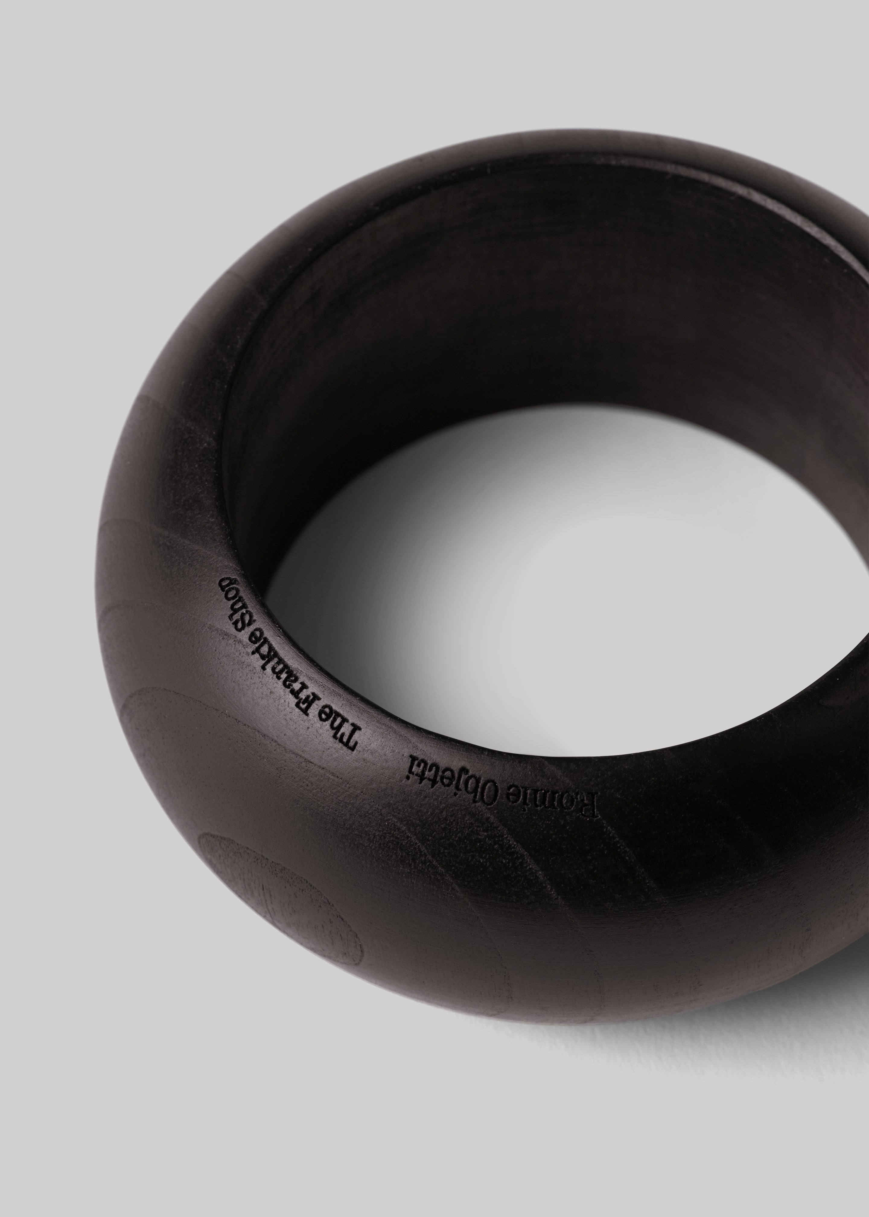 Romie Objetti x The Frankie Shop Round Bangle - Dark Brown - 2