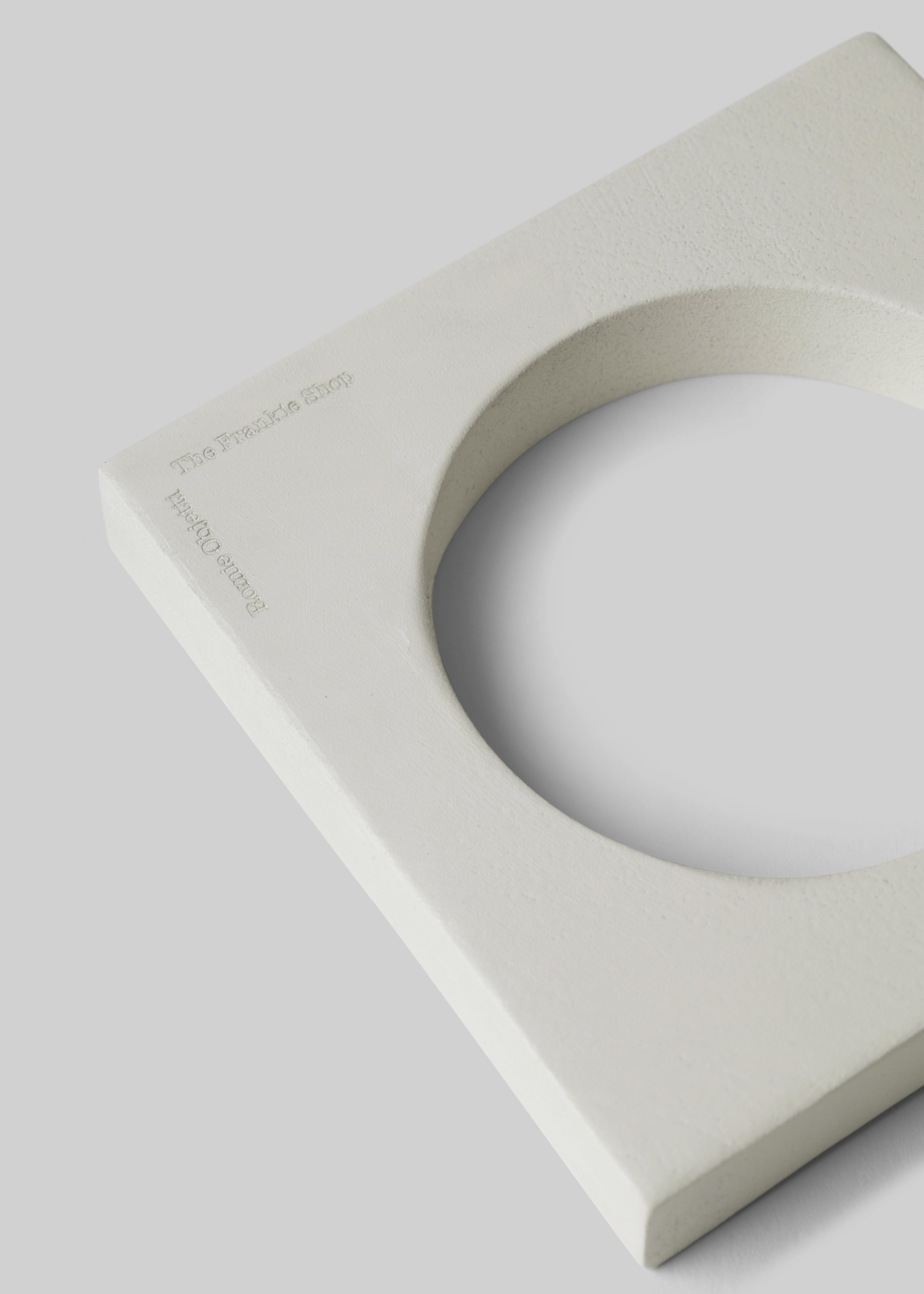 Romie Objetti x The Frankie Shop Square Bangle - Cement - 2