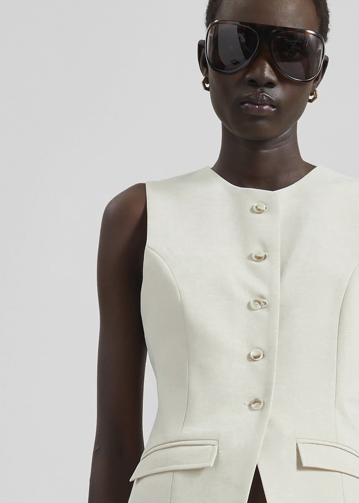 Ronne Vest - Cream - 7