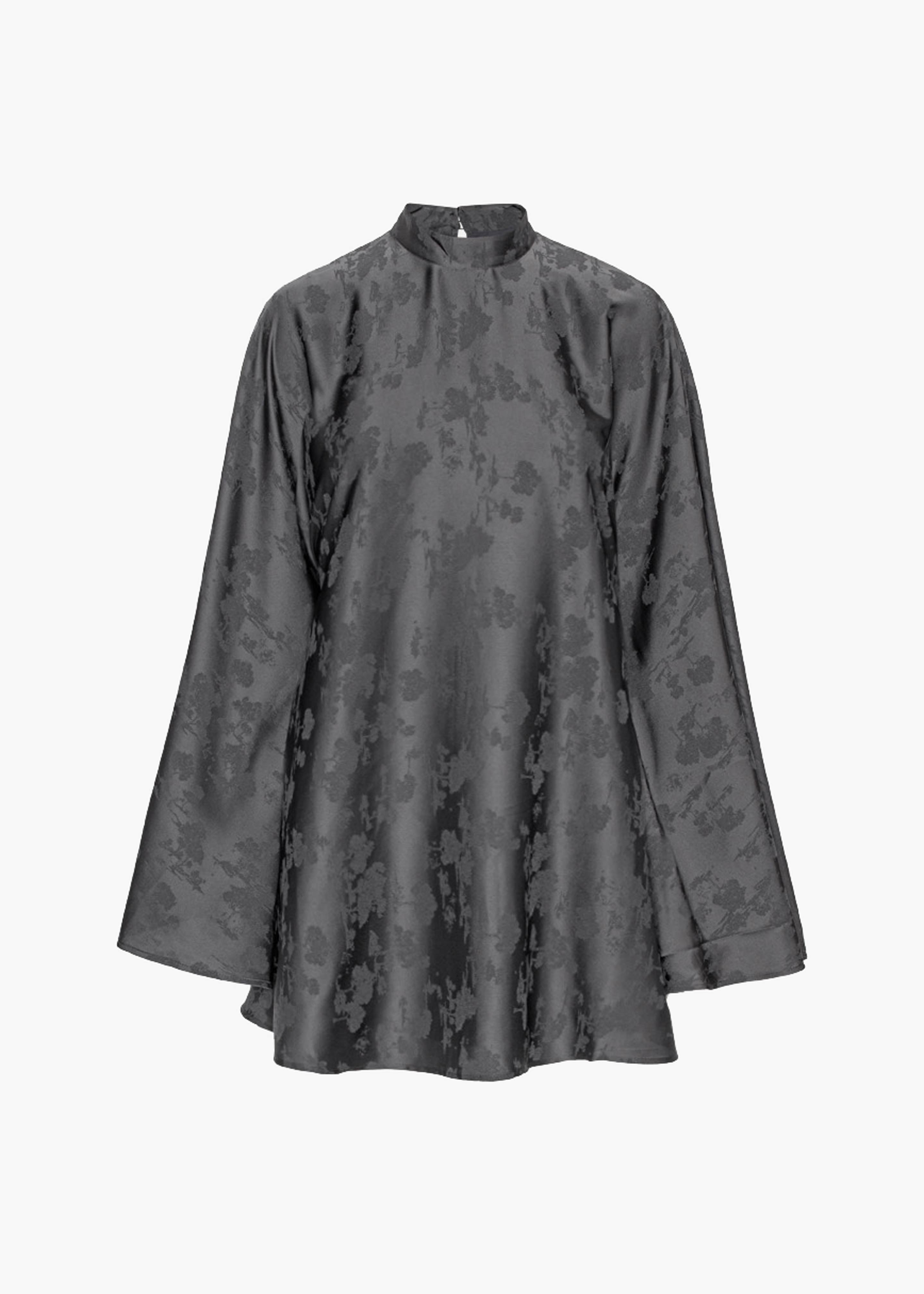 Rotate Bat Sleeve Mini Dress - Gray Print - 8