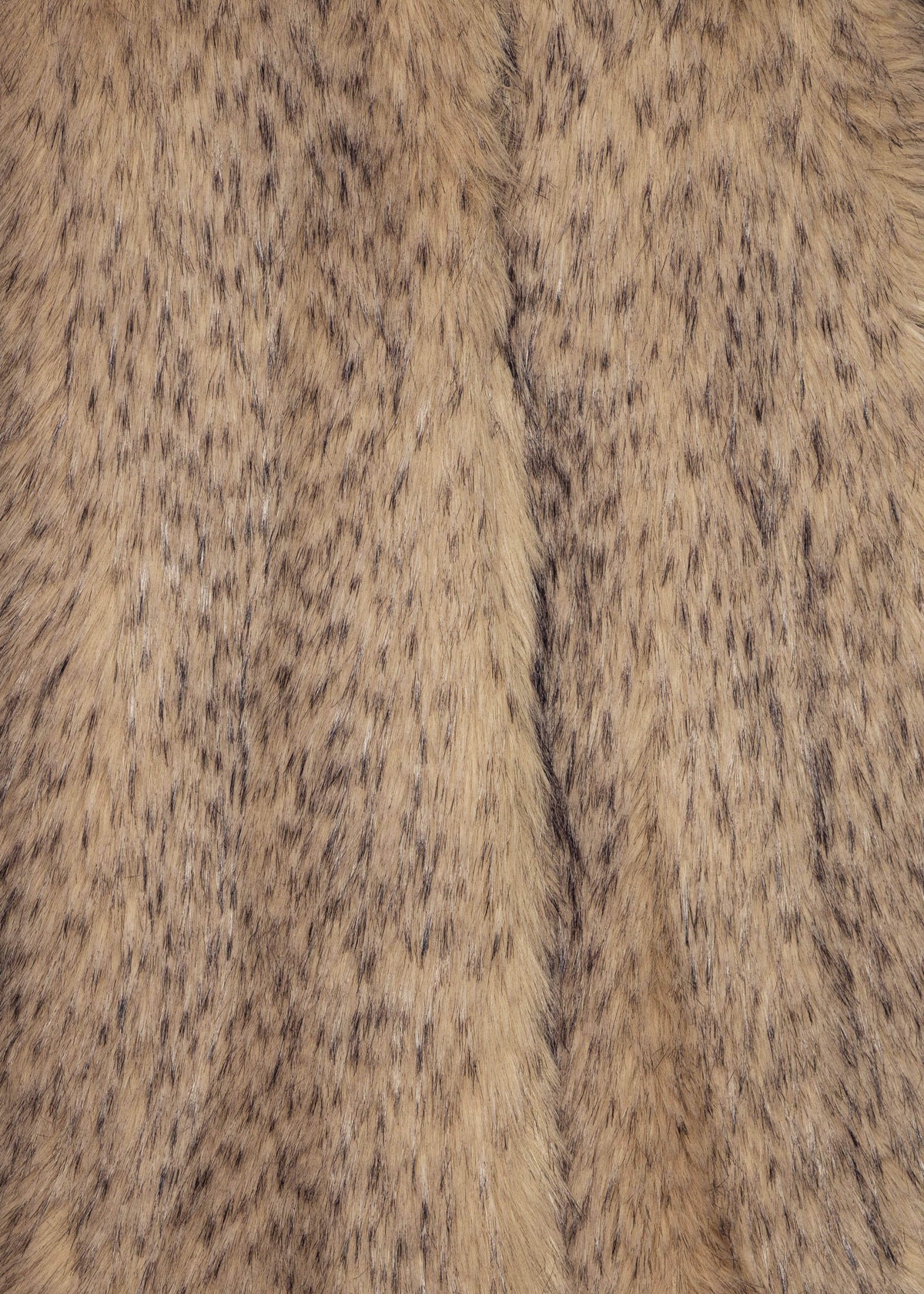 Rotate Faux Fur Long Coat - Nougat - 4