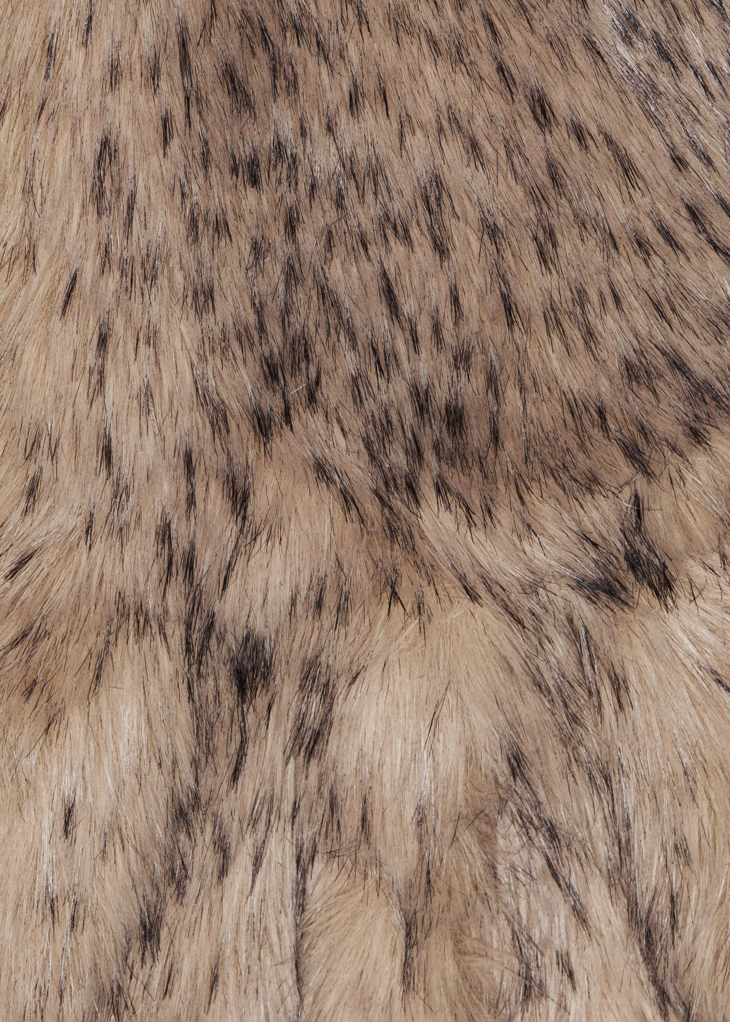 Rotate Faux Fur Scarf - Nougat - 7