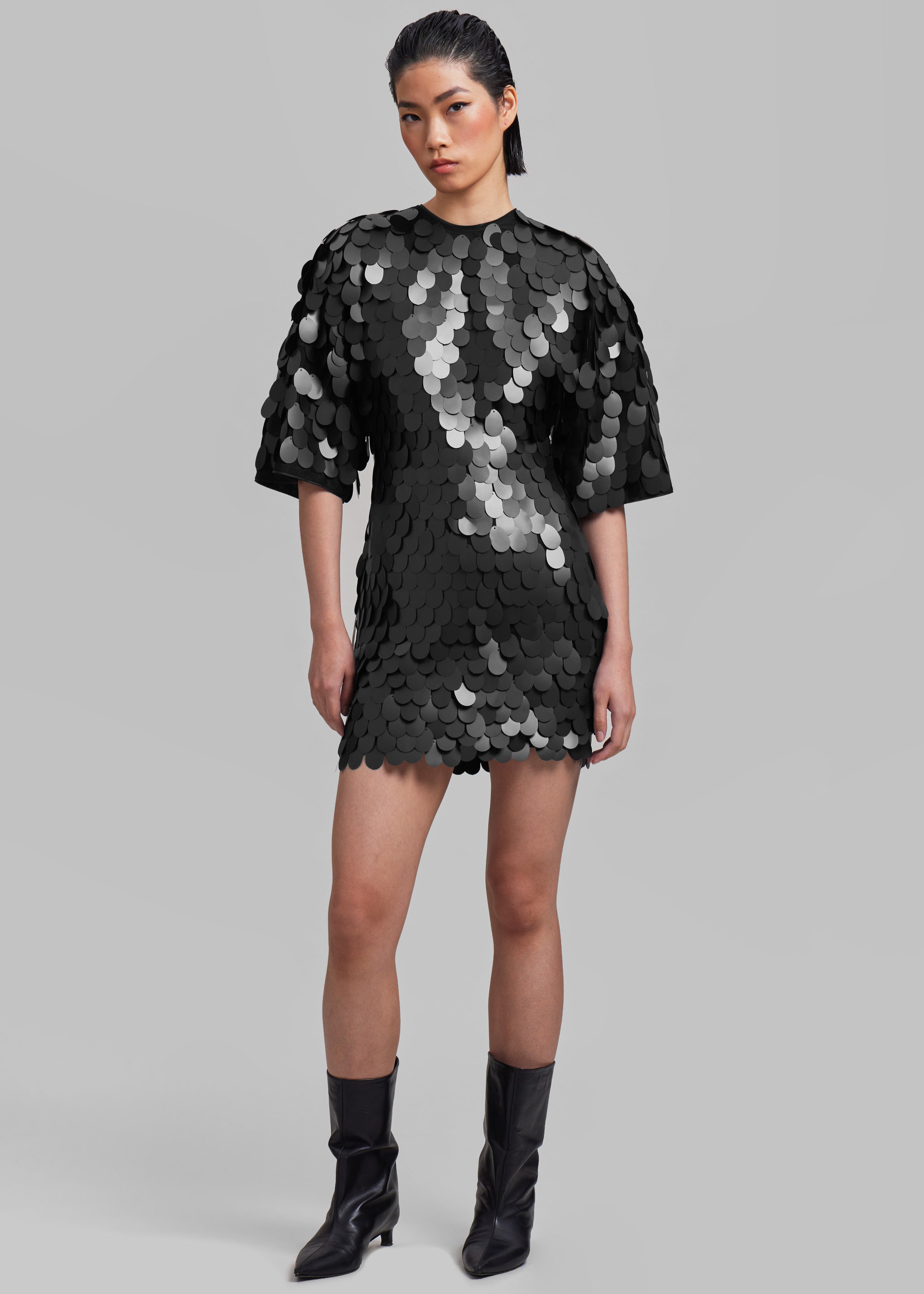 ROTATE Sequins Mini Dress - Black - 4