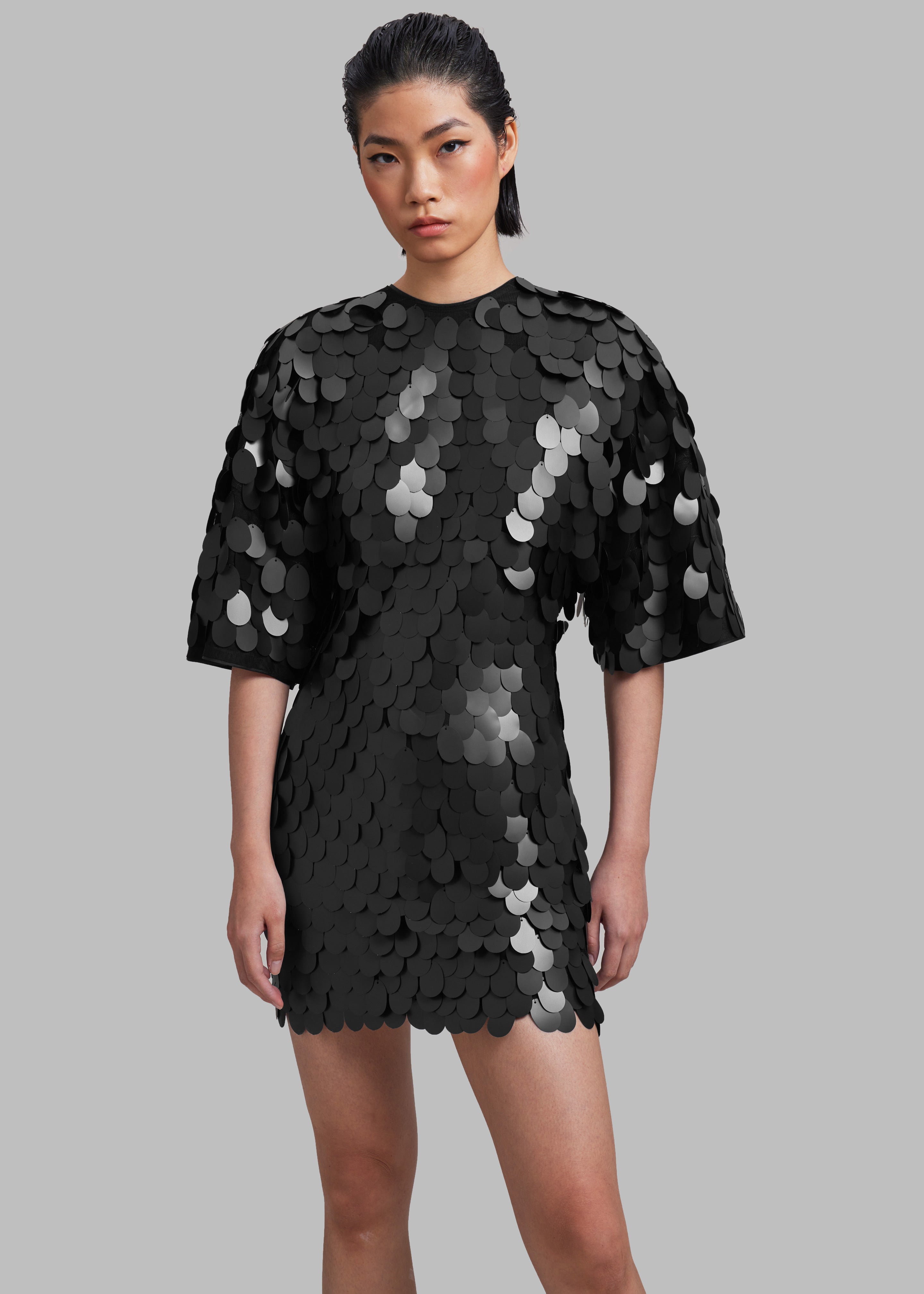 ROTATE Sequins Mini Dress - Black - 5