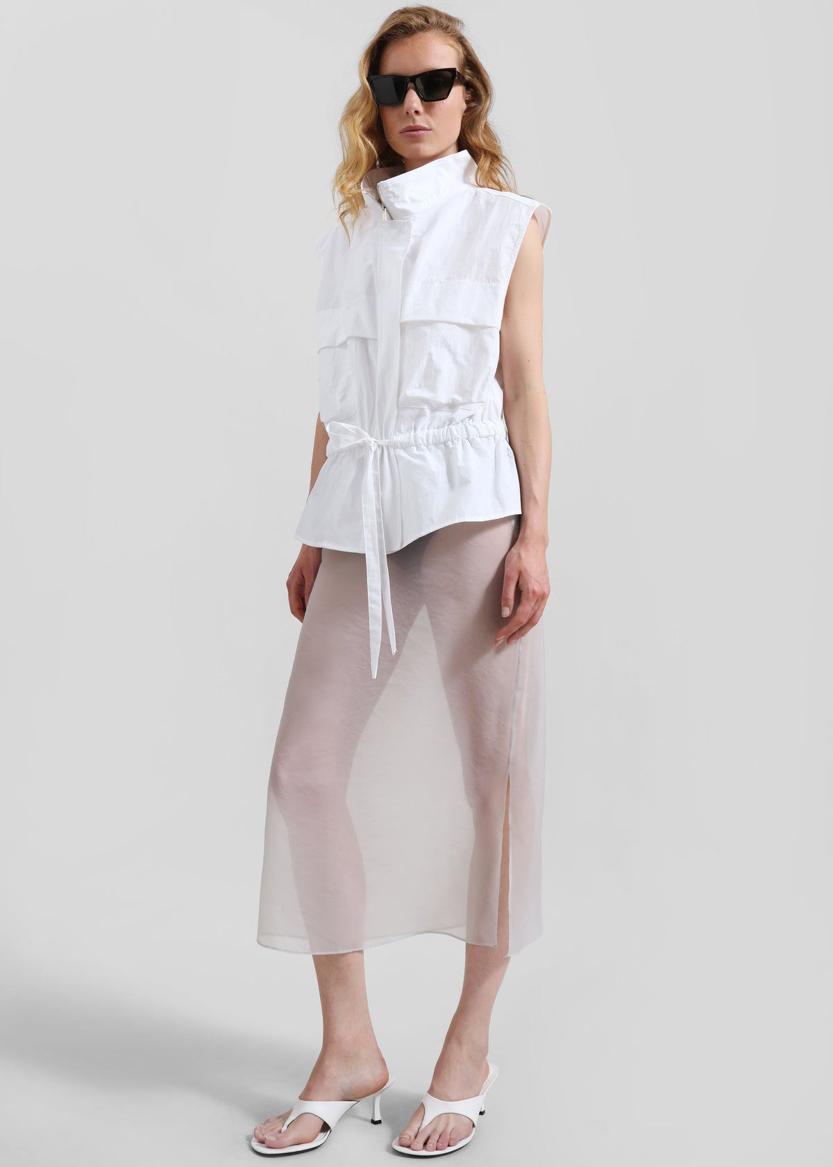 Rowley Utility Vest - White - 3
