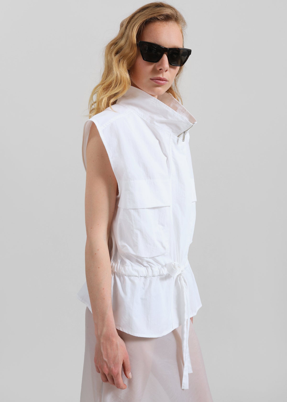 Rowley Utility Vest - White - 7