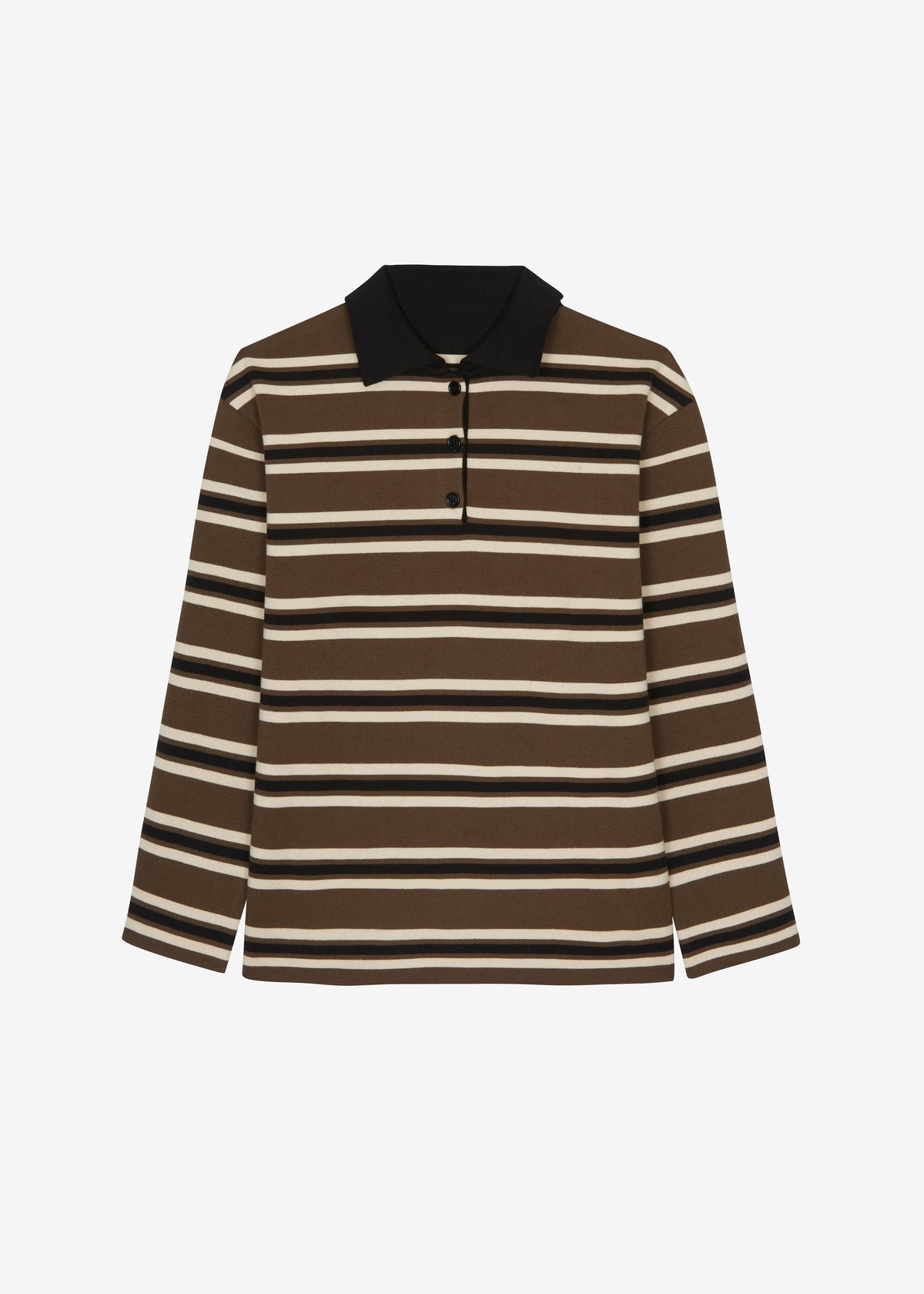 Royan Striped Polo - Khaki Multi Stripe - 7