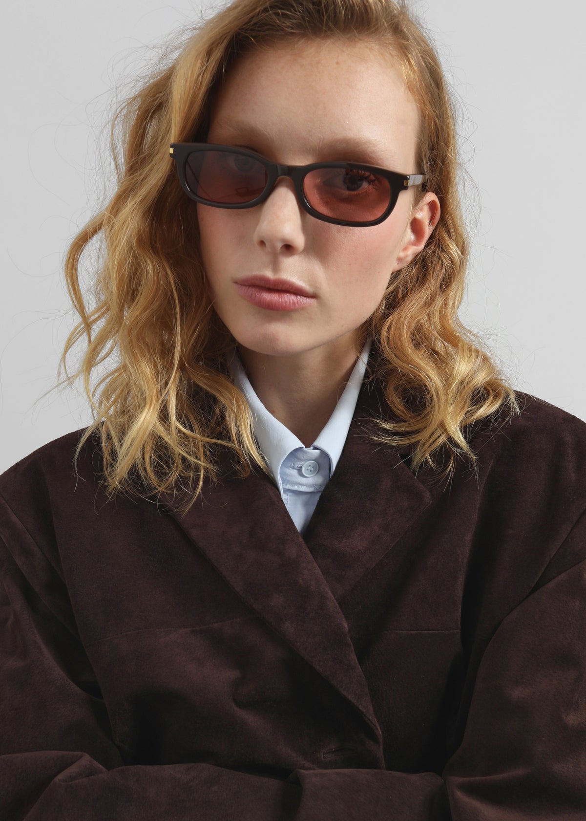 Salnor Suede Blazer - Dark Brown - 7