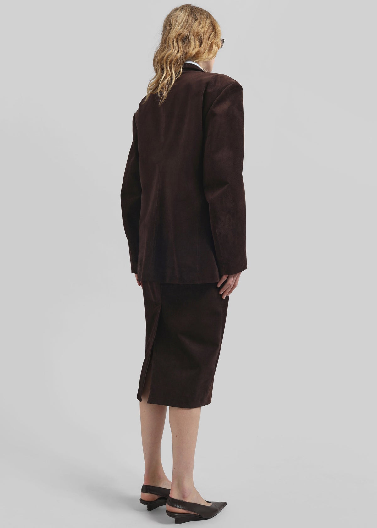 Salnor Suede Blazer - Dark Brown - 9