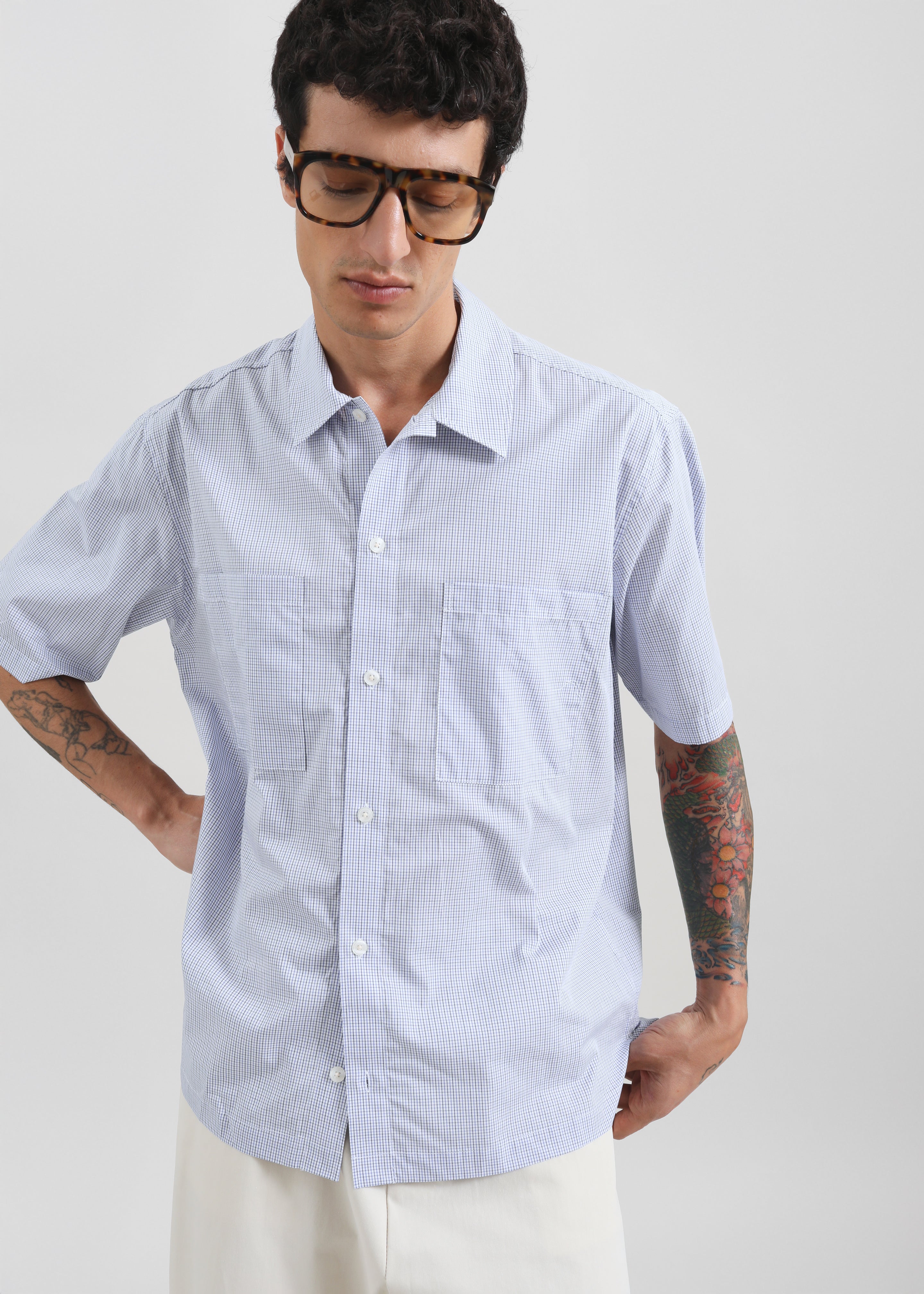 Samsøe Samsøe Saayo B Shirt - Orion Blue Ch. - 3