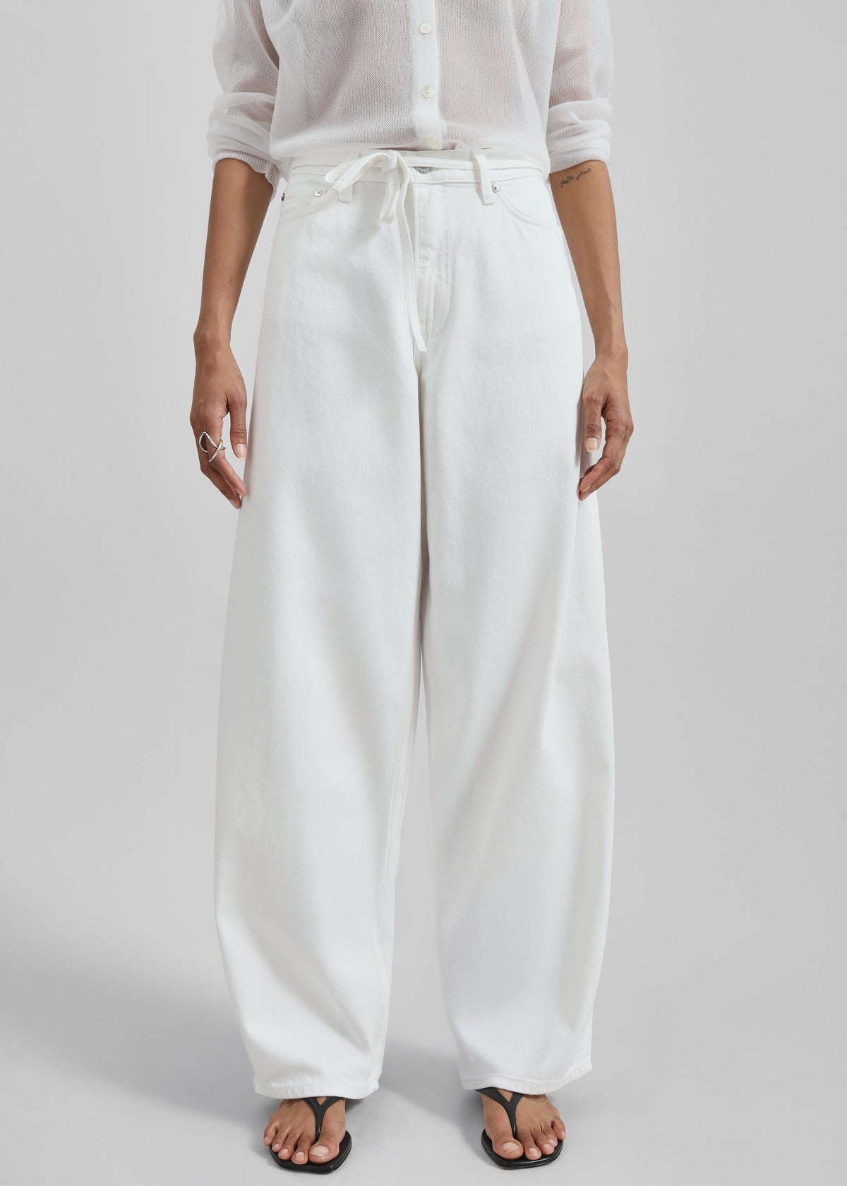 Samsøe Samsøe Saharper Jeans Belt - White Rock - 4