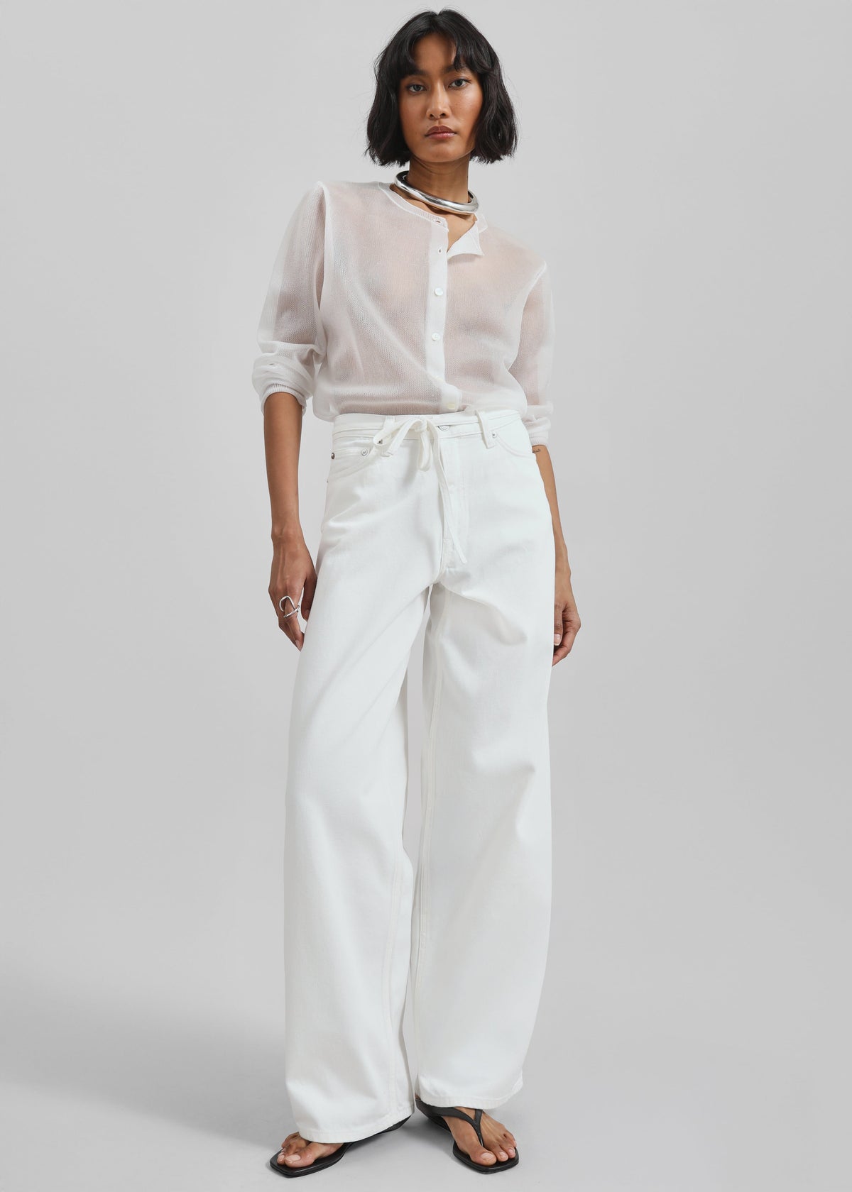 Samsøe Samsøe Saharper Jeans Belt - White Rock - 1