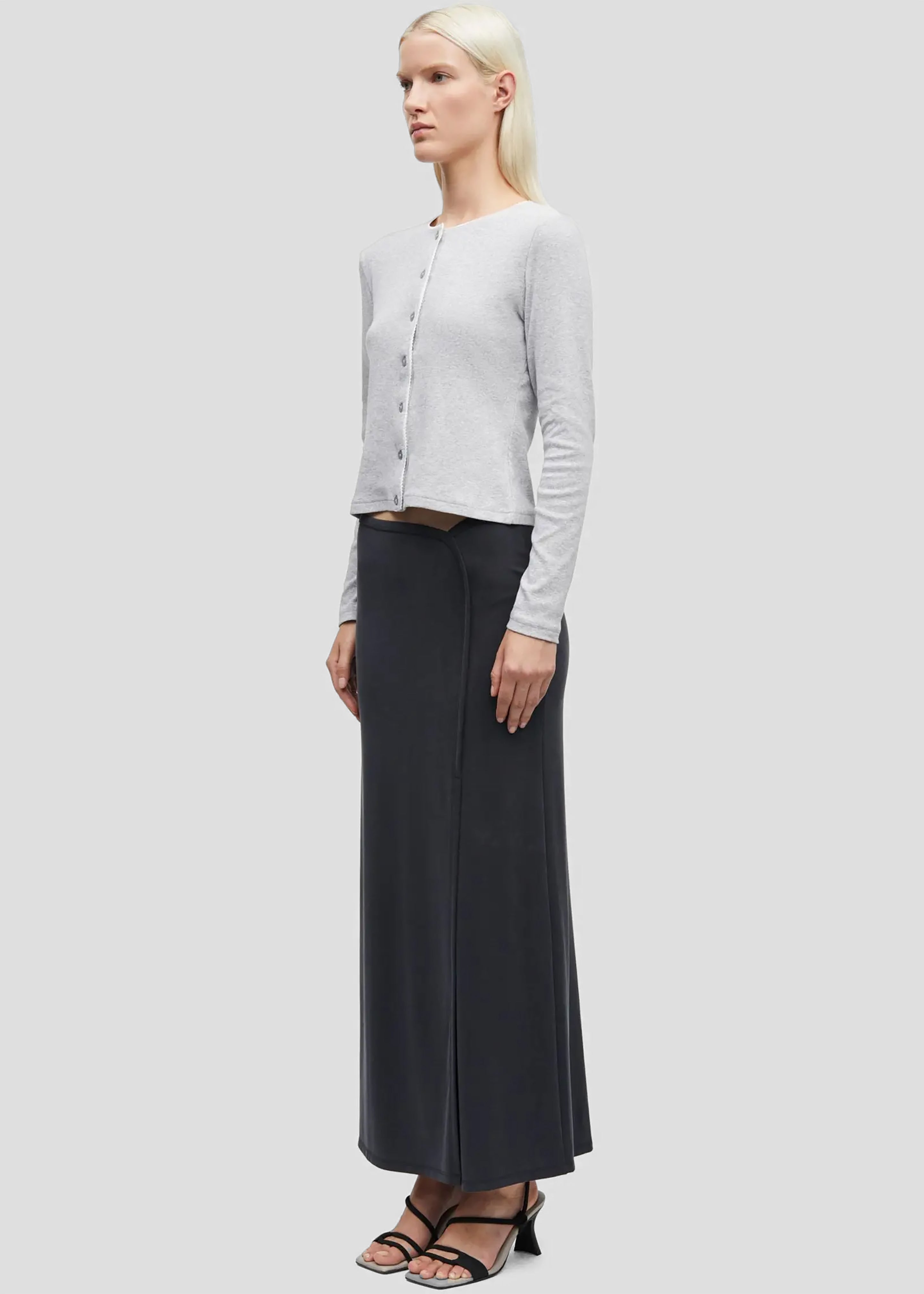 Samsøe Samsøe Sajune LS Cardigan - Light Grey Melange - 2