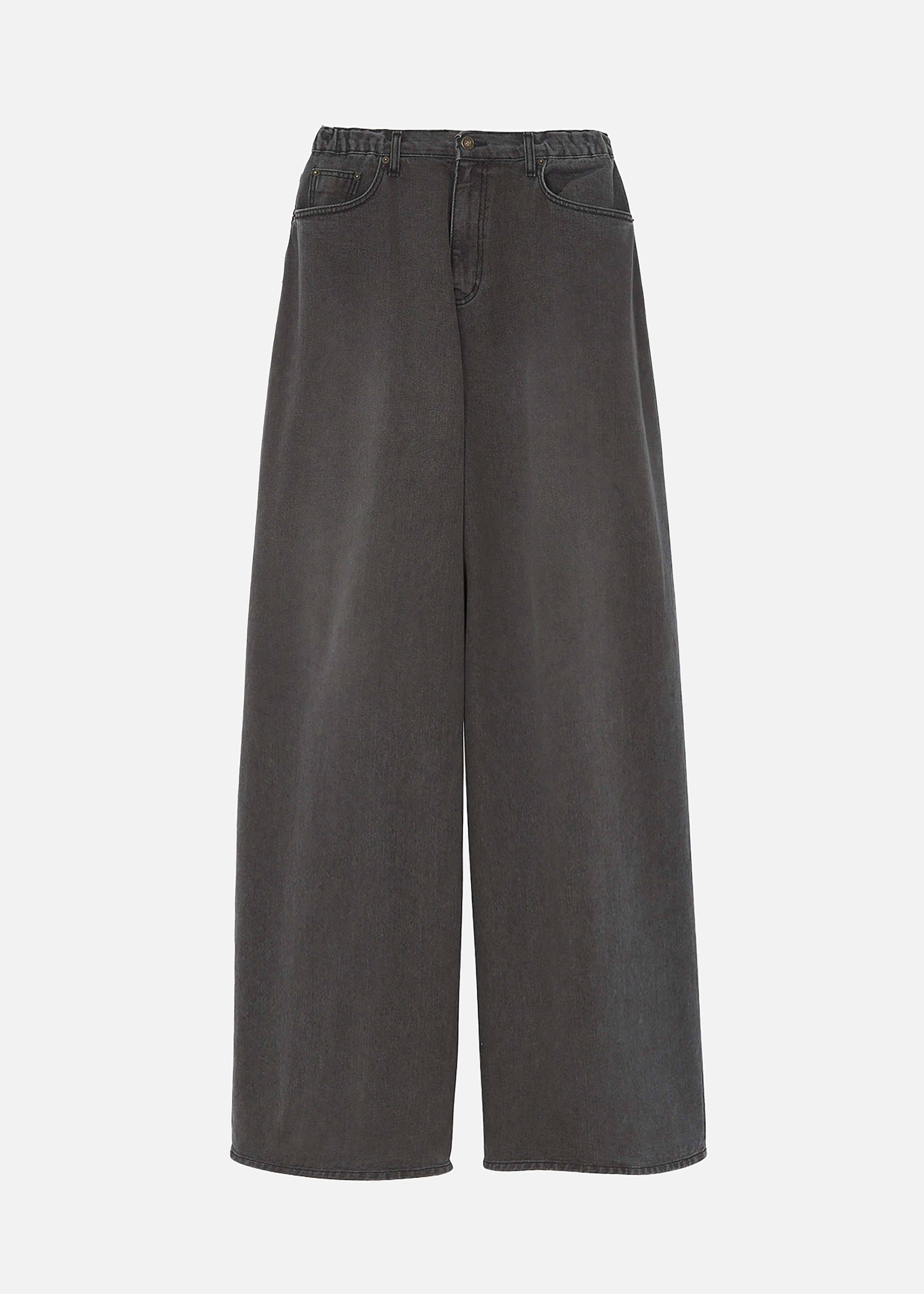 Sasha Wide Leg Jeans - Dark Grey - 13