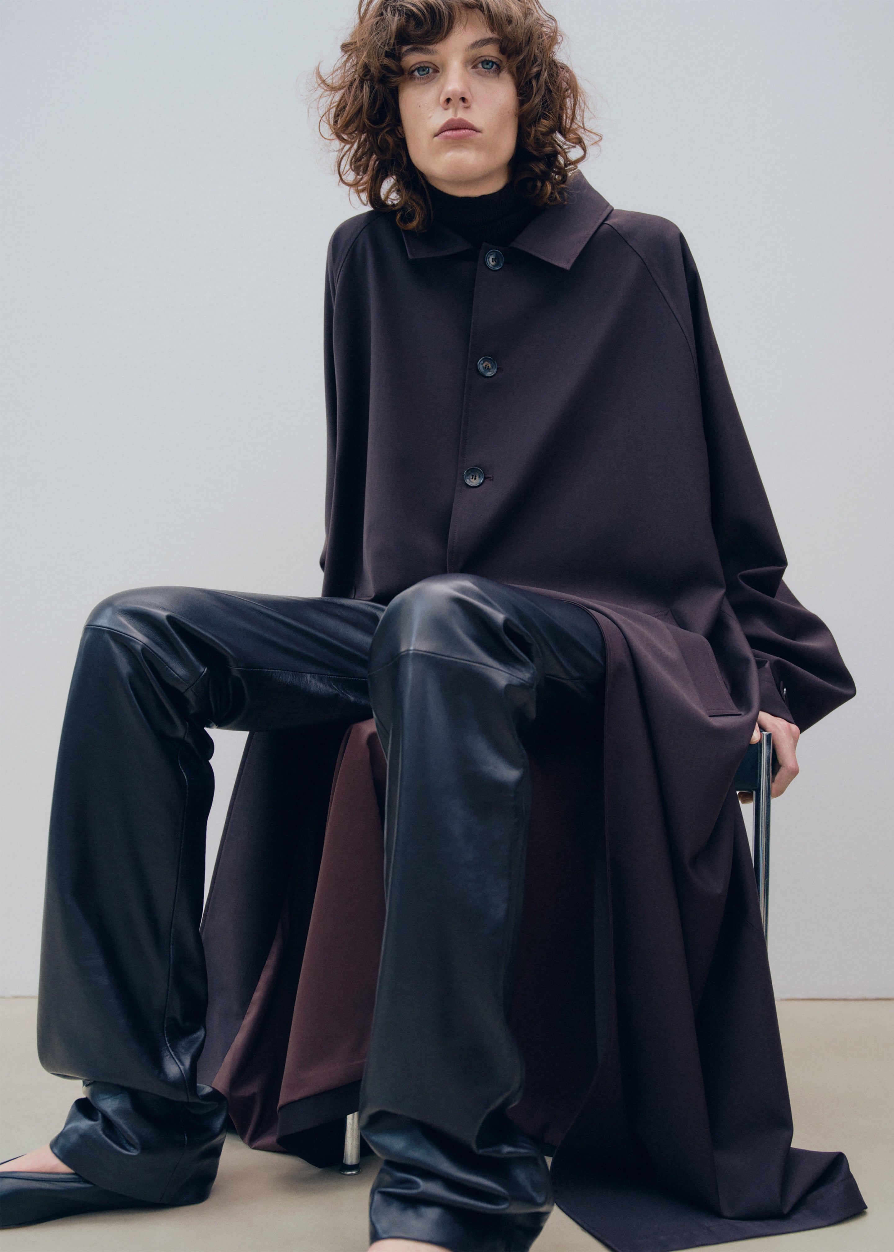 Shay Trench Coat - Brown - 2