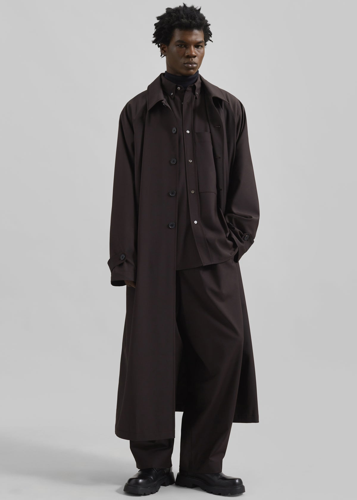 Shay Trench Coat - Brown - 15