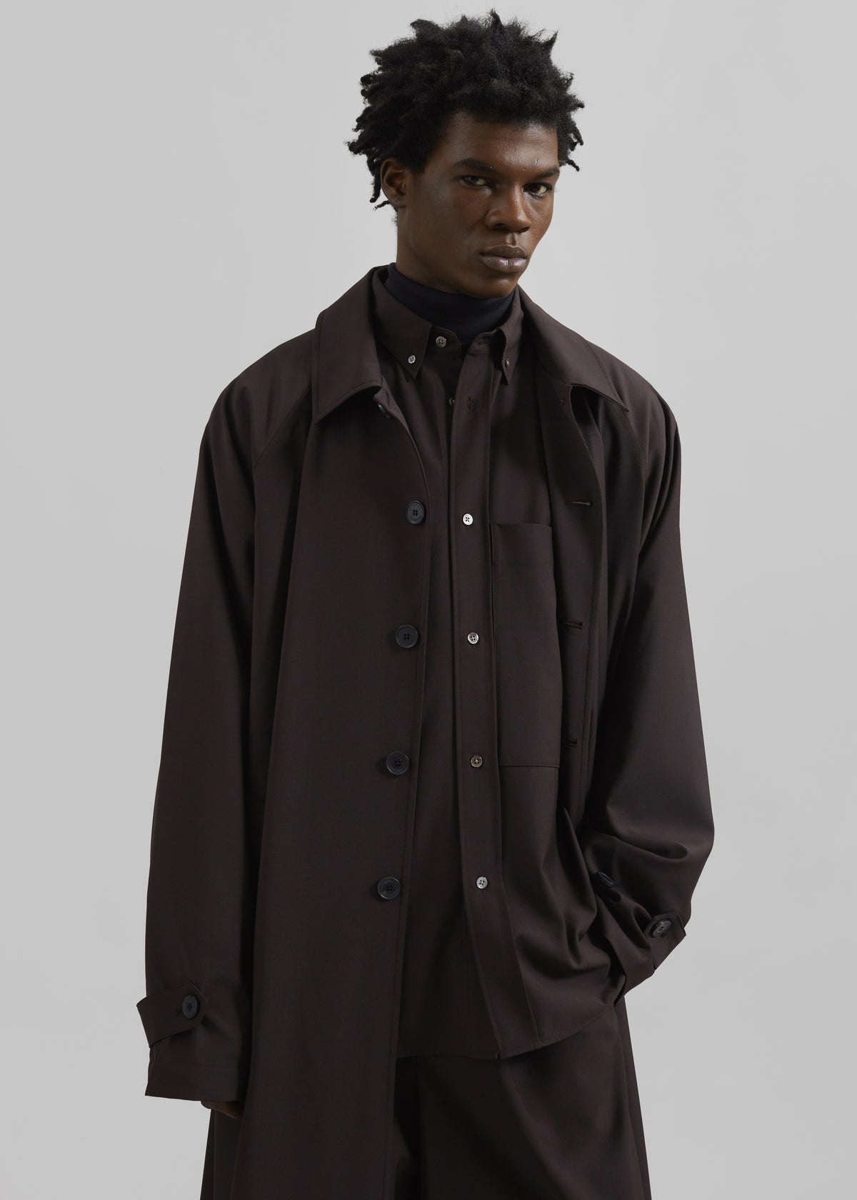 Shay Trench Coat - Brown - 16