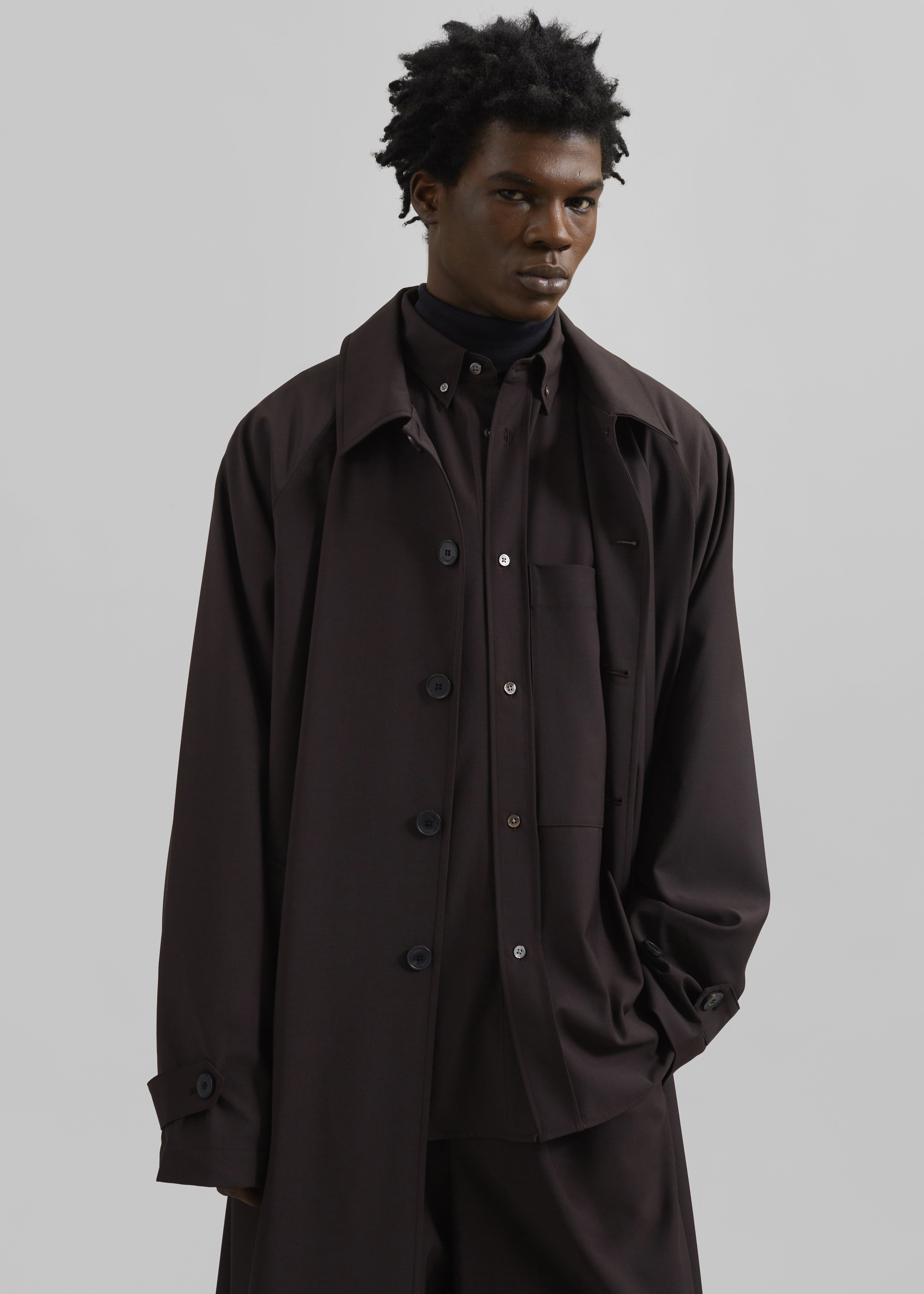 Shay Trench Coat - Brown - 16