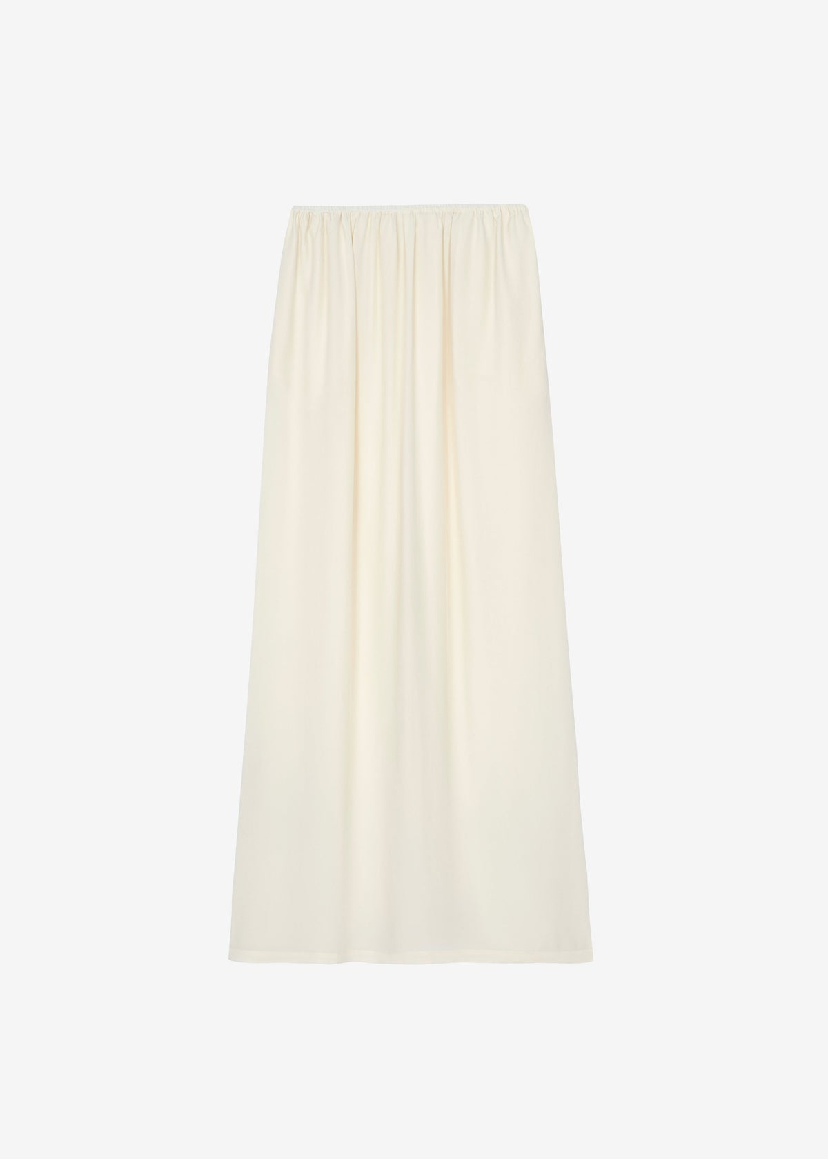 Sibena Silk Maxi Skirt - Pale Yellow - 9