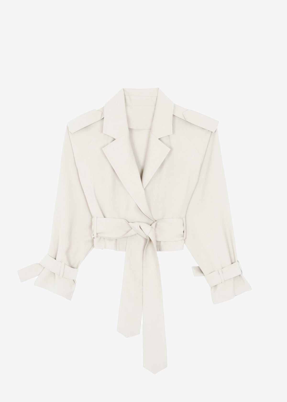 Simona Short Trench - Off White - 8