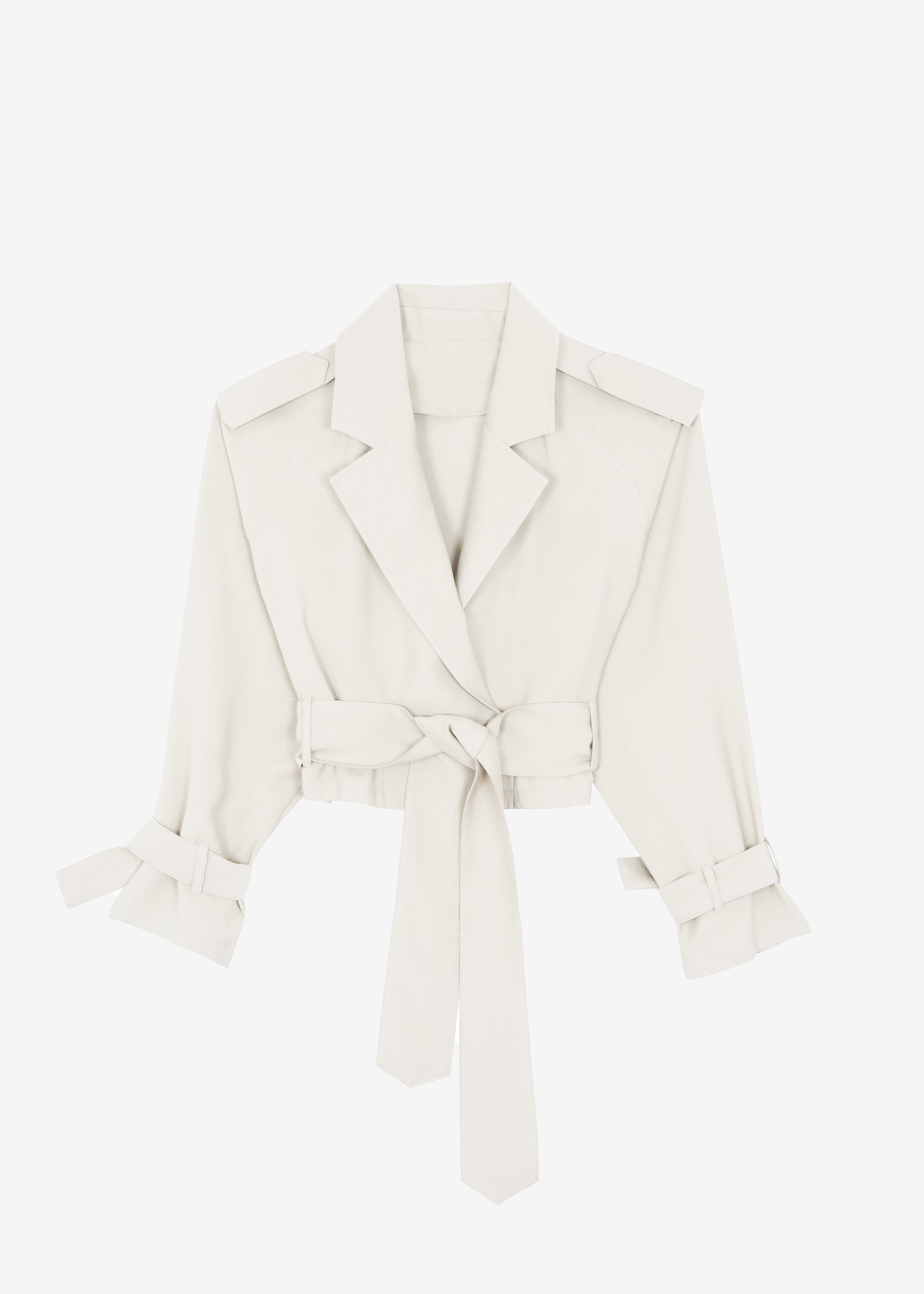 Simona Short Trench - Off White - 8