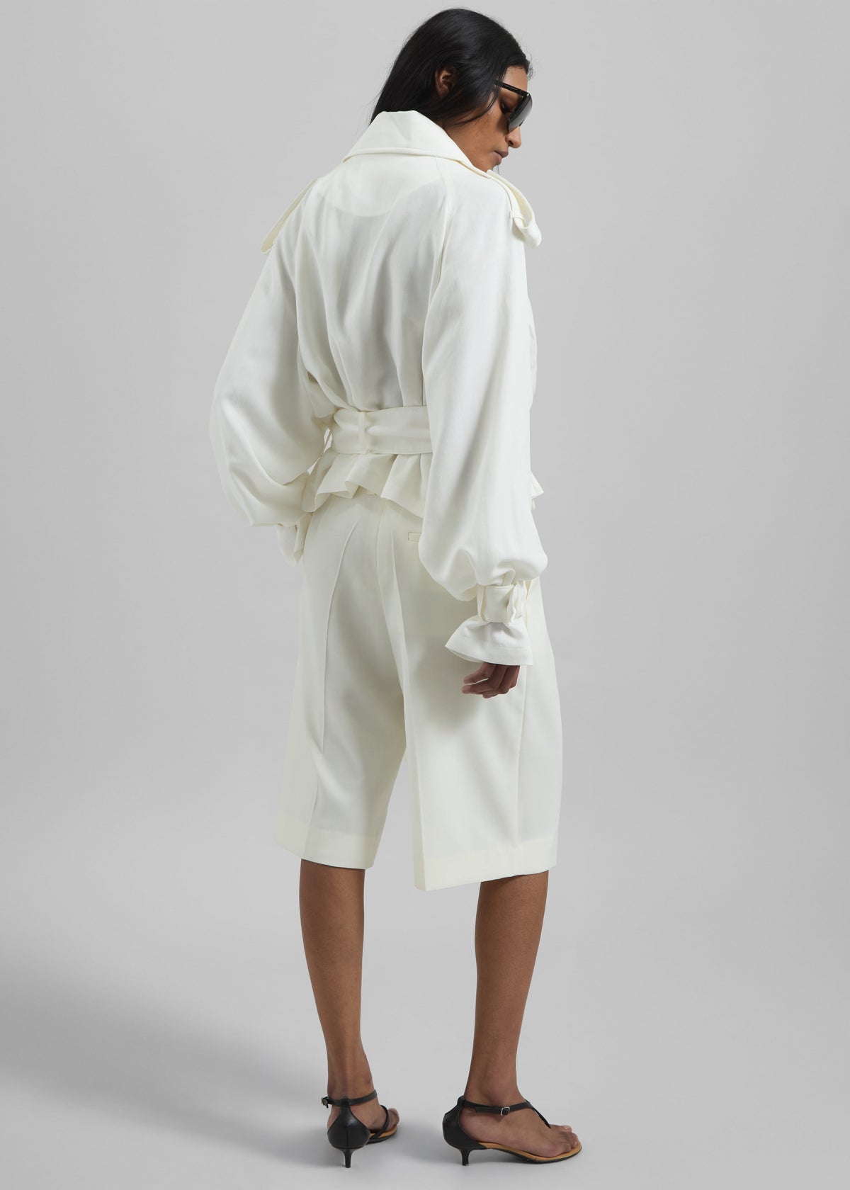 Simona Short Trench - Off White - 7