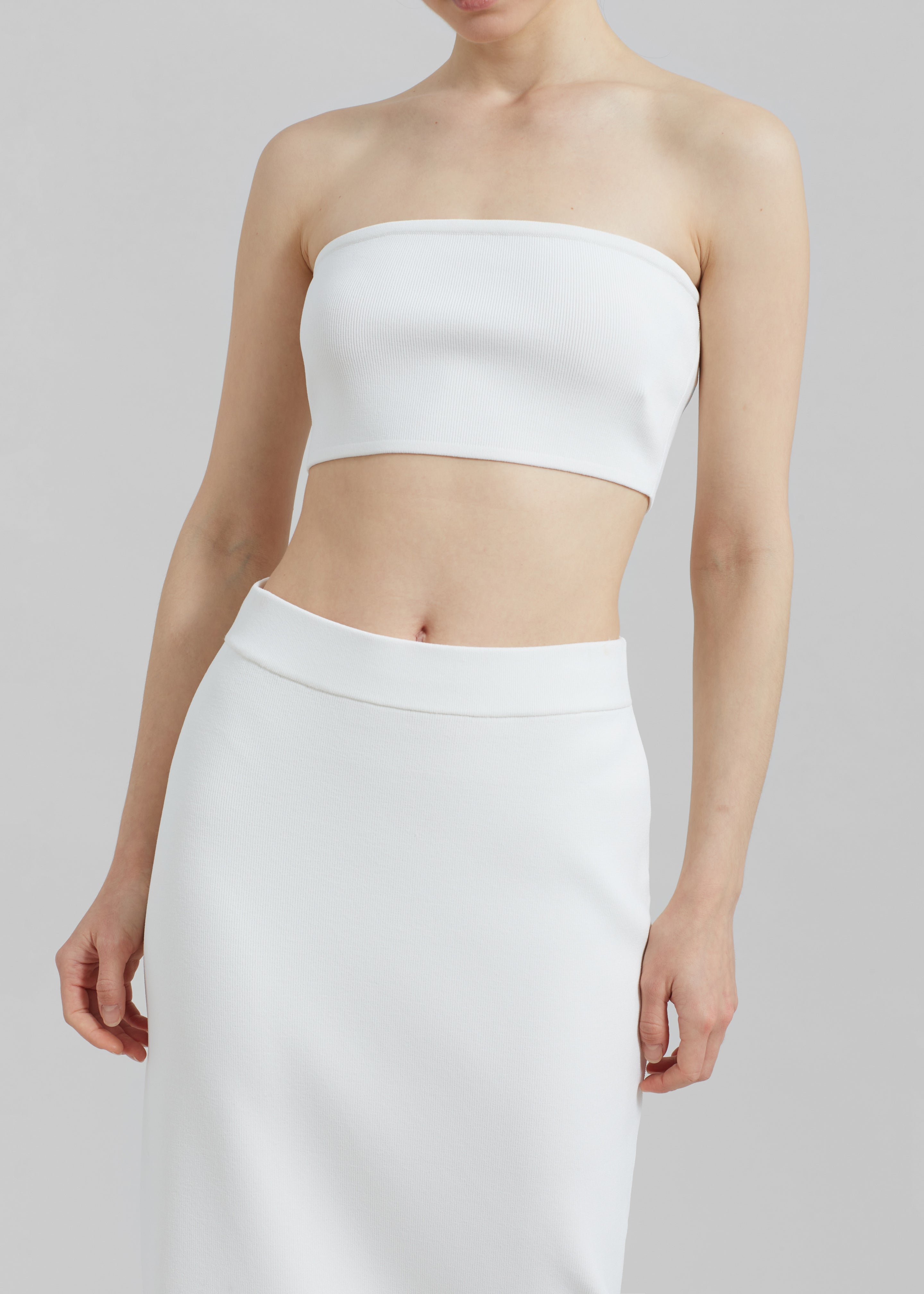 Solange Knit Pencil Skirt - Mastic - 4