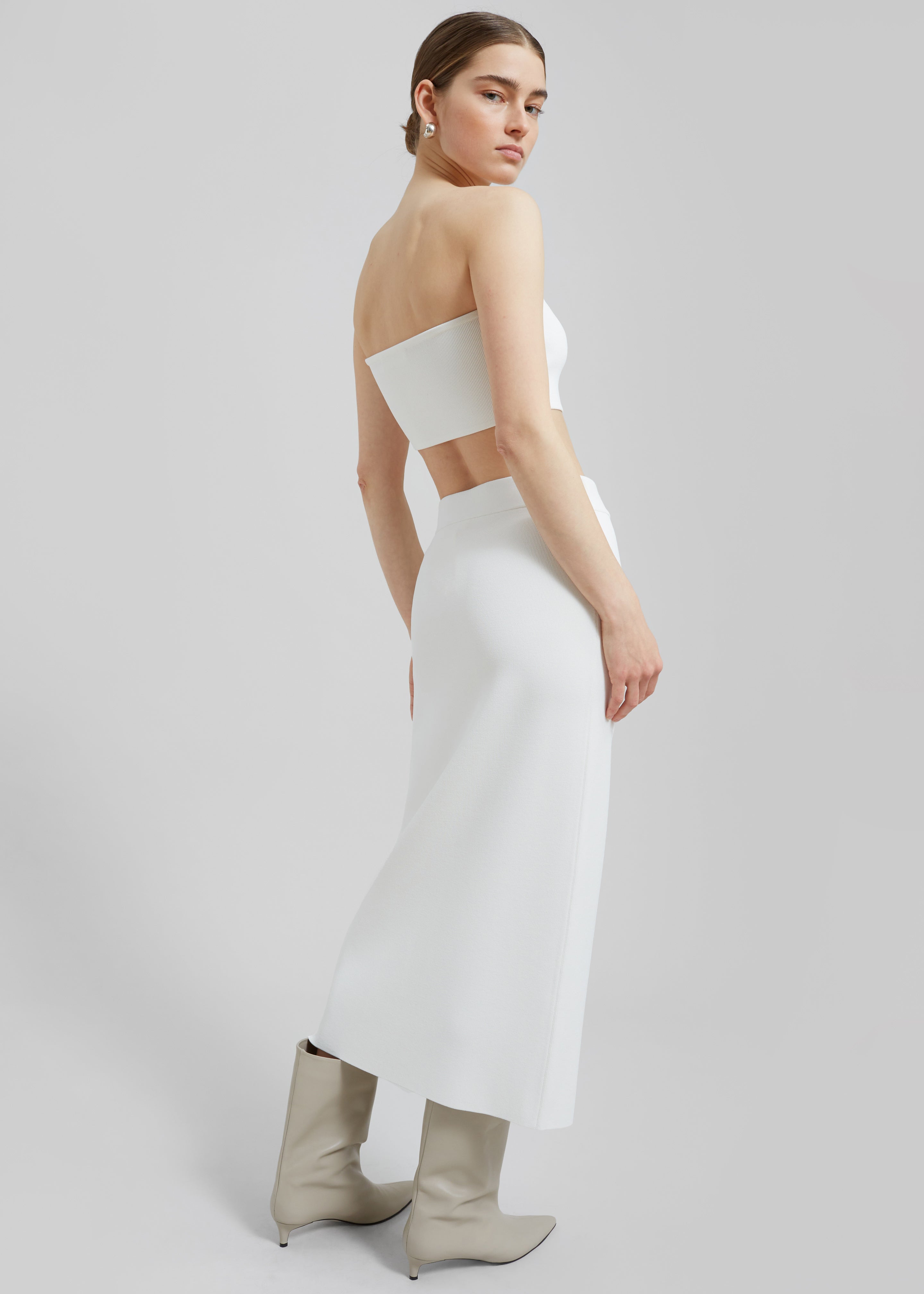 Solange Knit Pencil Skirt - Mastic - 9