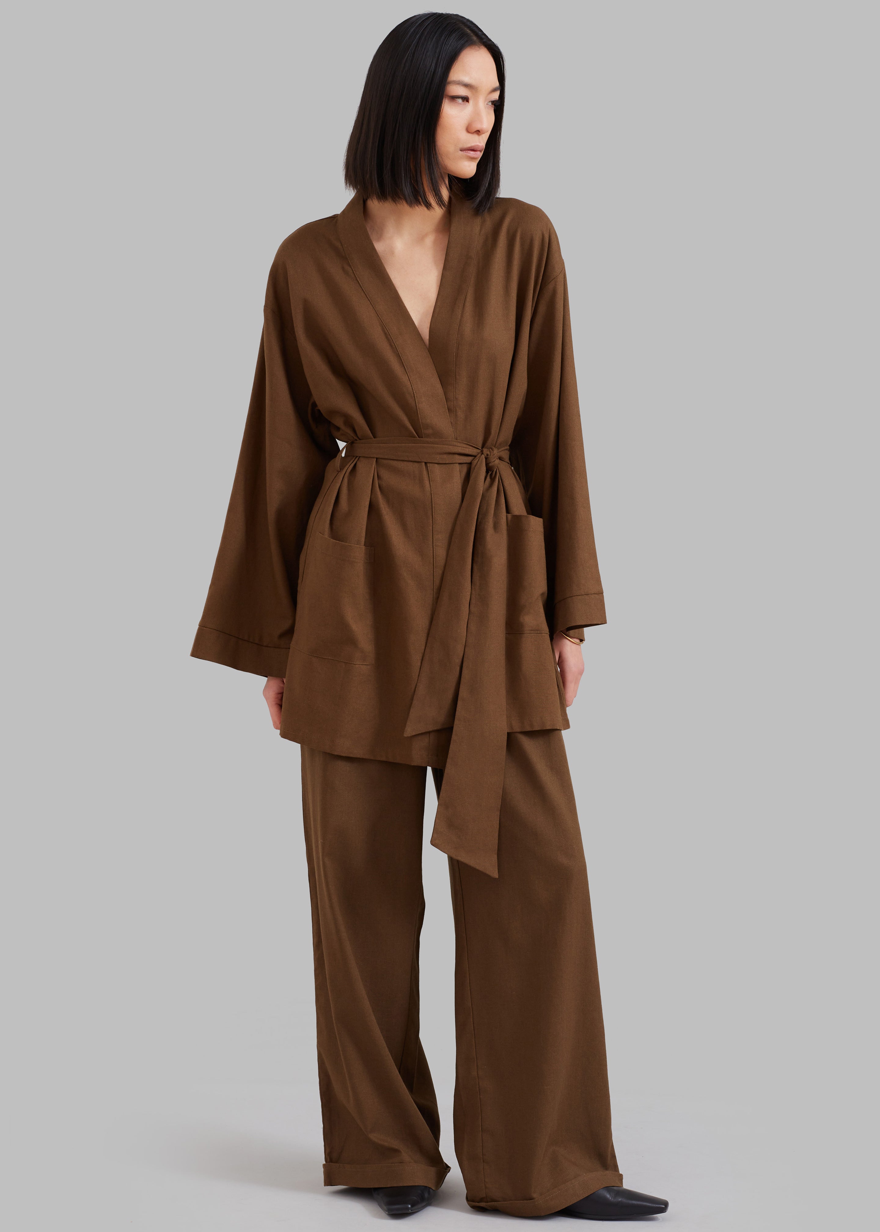 Solaqua The Short Robe - Tobacco - 4