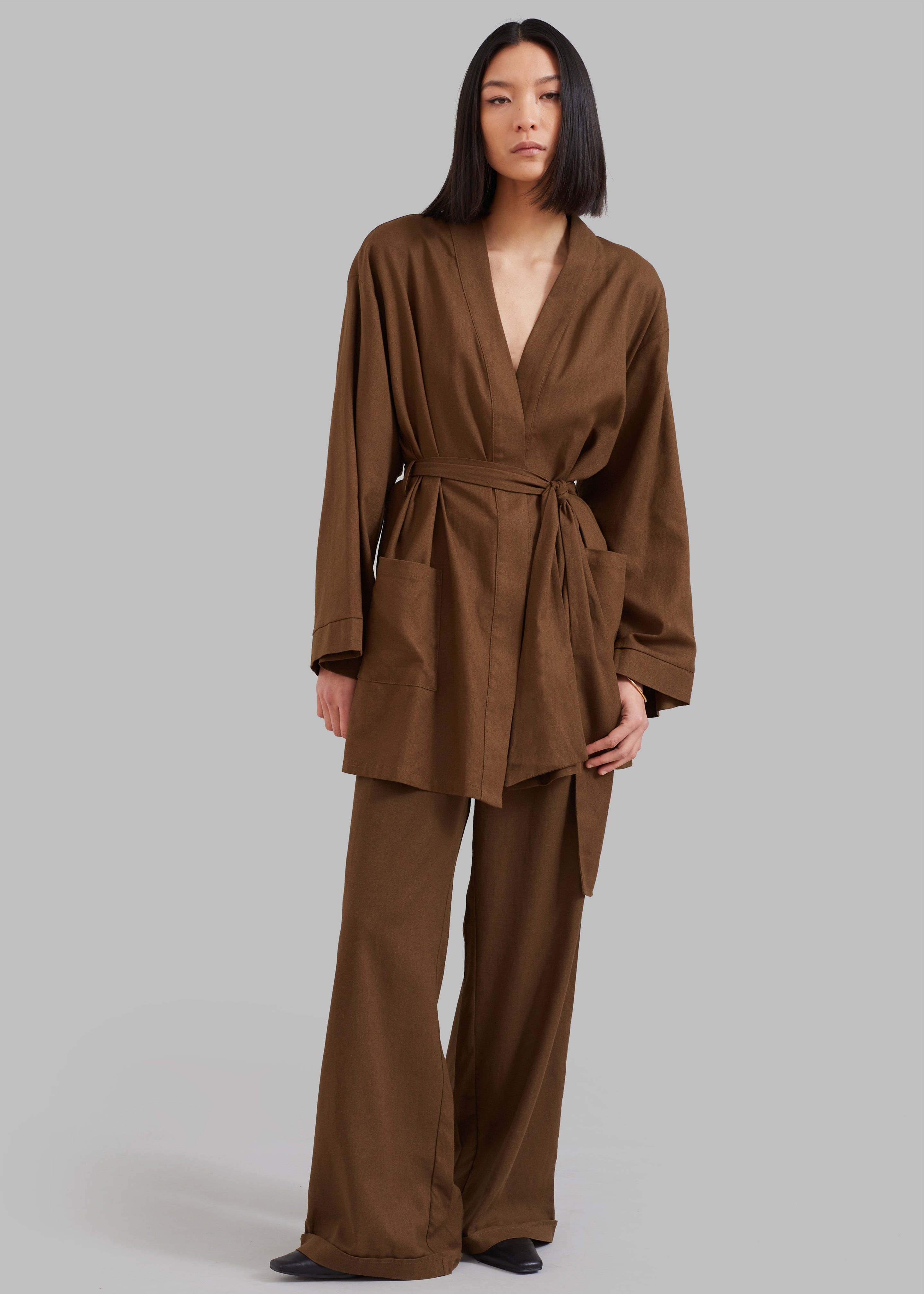 Solaqua The Short Robe - Tobacco - 1