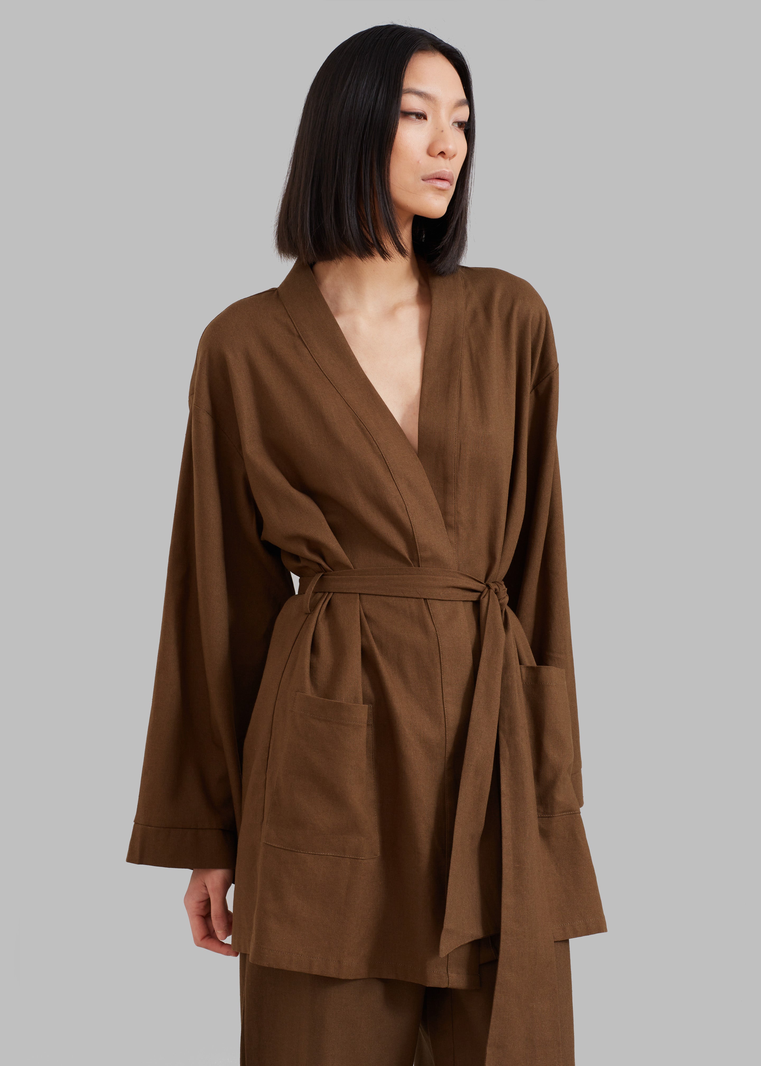 Solaqua The Short Robe - Tobacco - 5