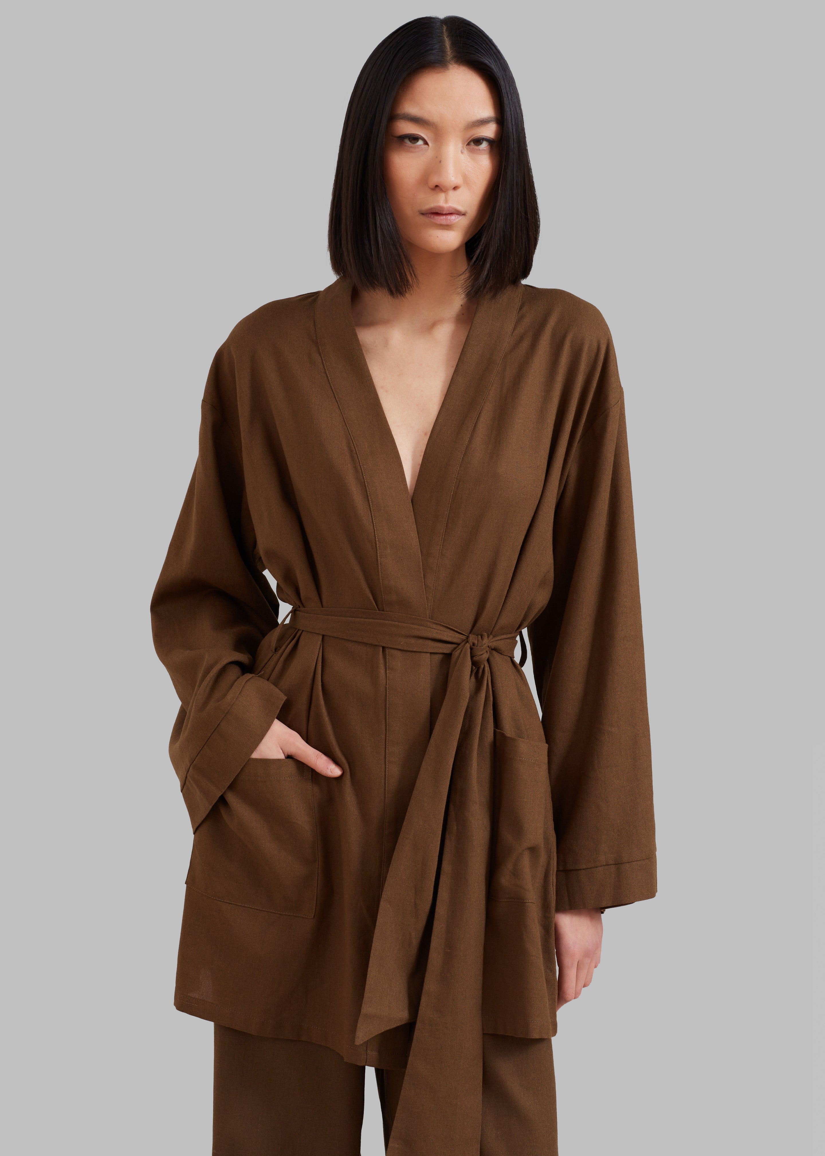 Solaqua The Short Robe - Tobacco - 2