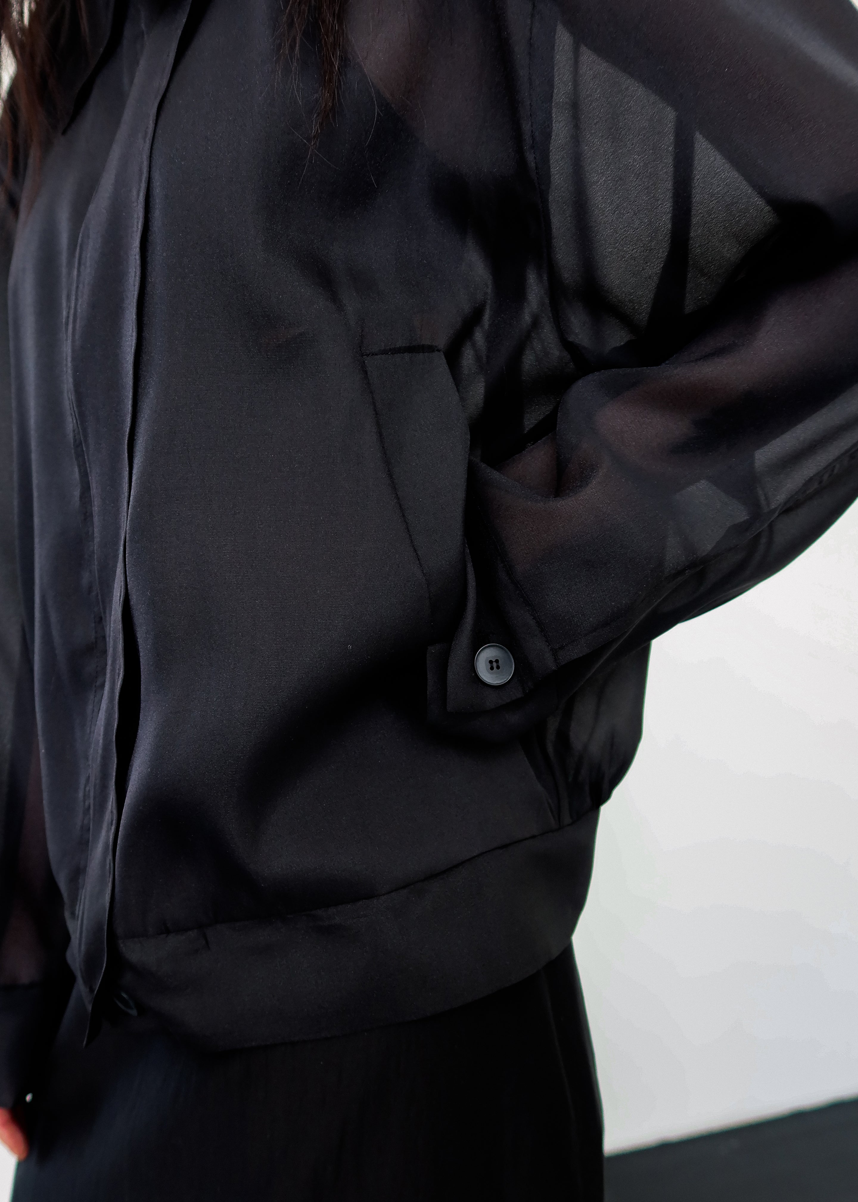Soller Sheer Jacket - Black - 7