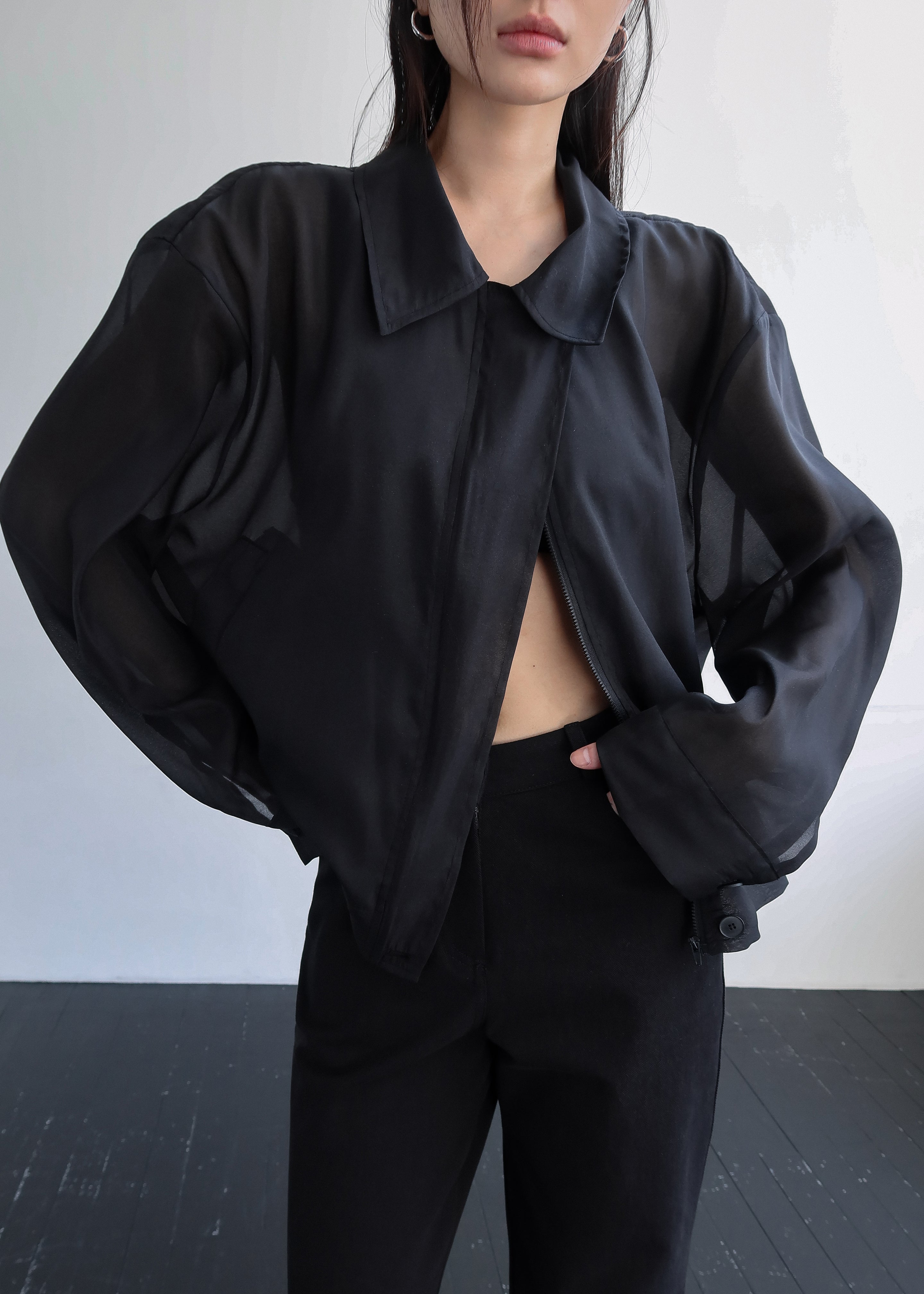 Soller Sheer Jacket - Black - 2
