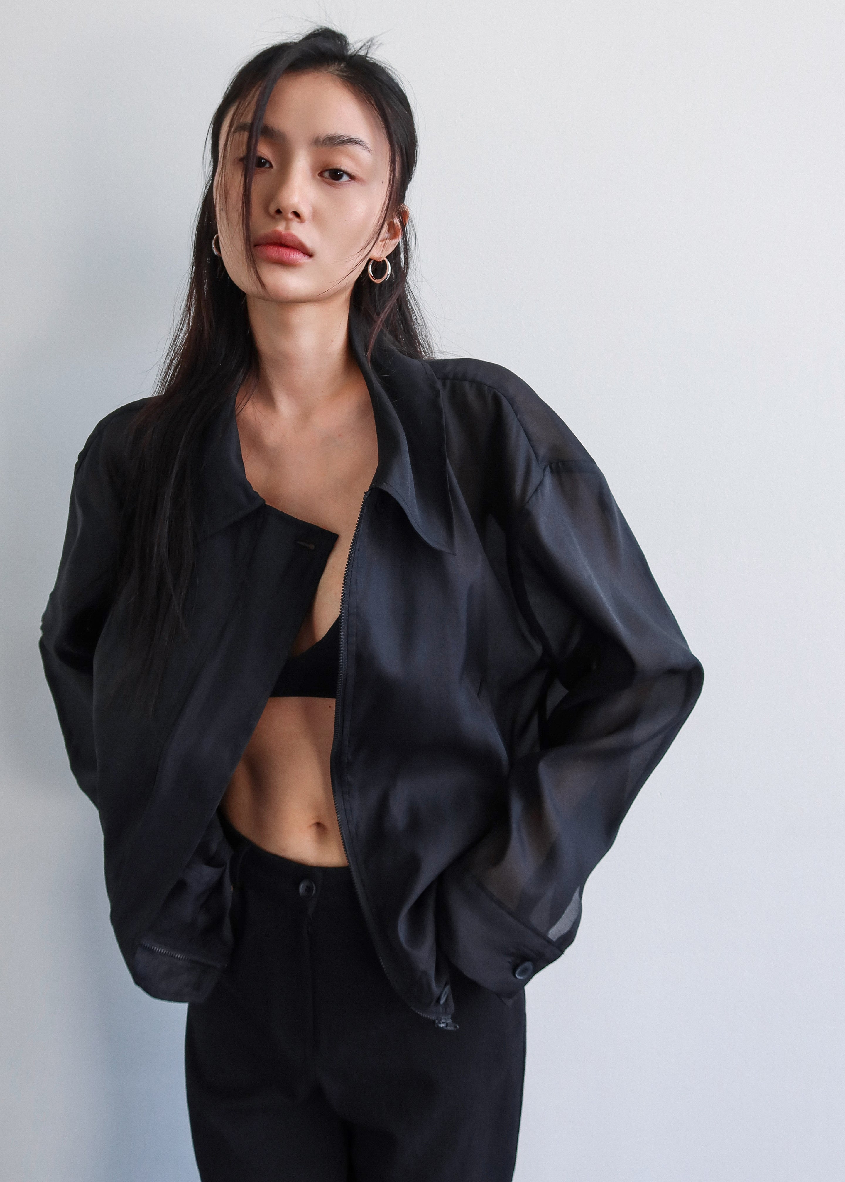 Soller Sheer Jacket - Black - 1