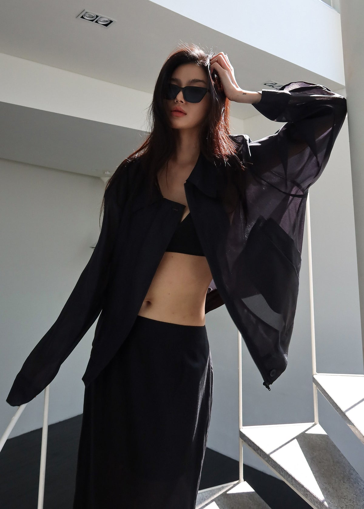 Soller Sheer Jacket - Black - 3