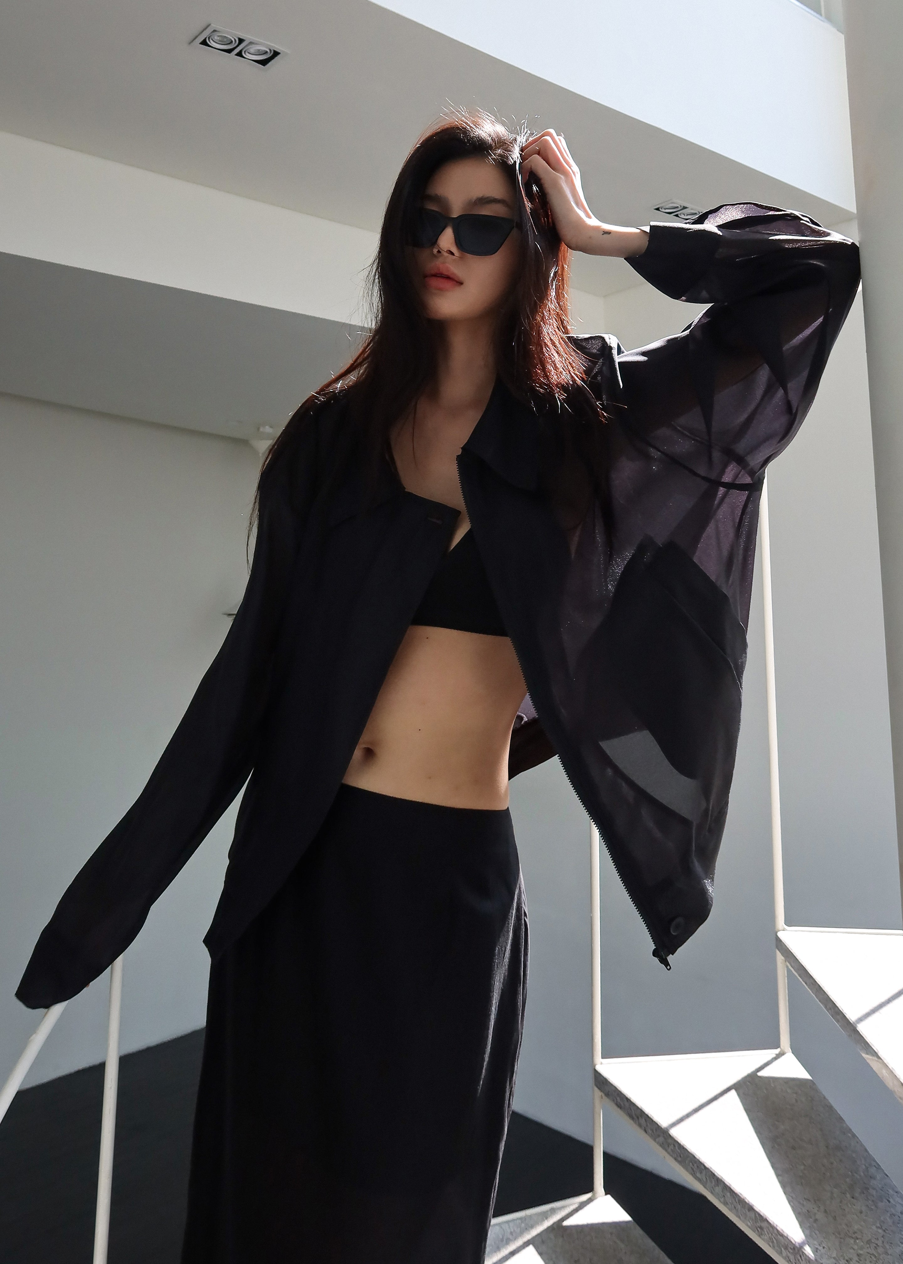 Soller Sheer Jacket - Black - 3