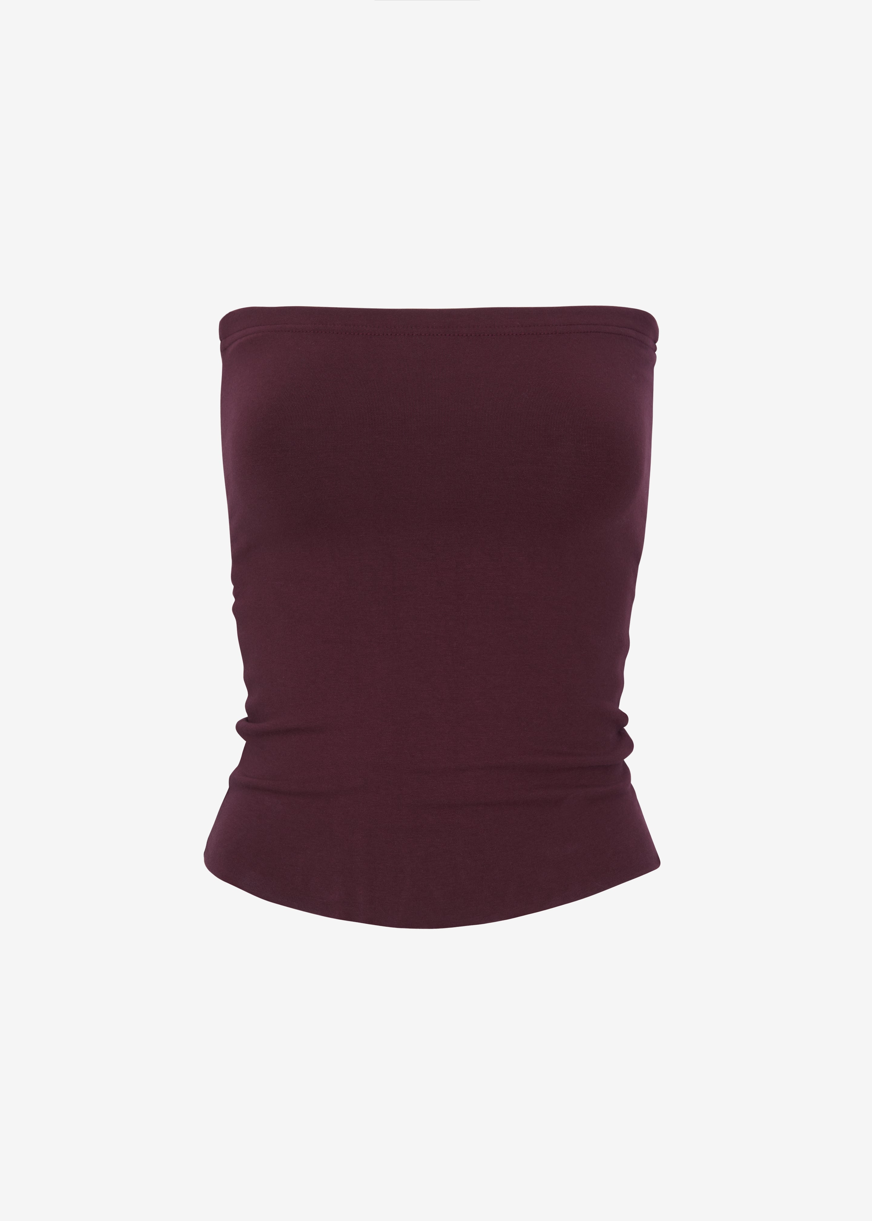 Solrae Tube Top - Burgundy - 11