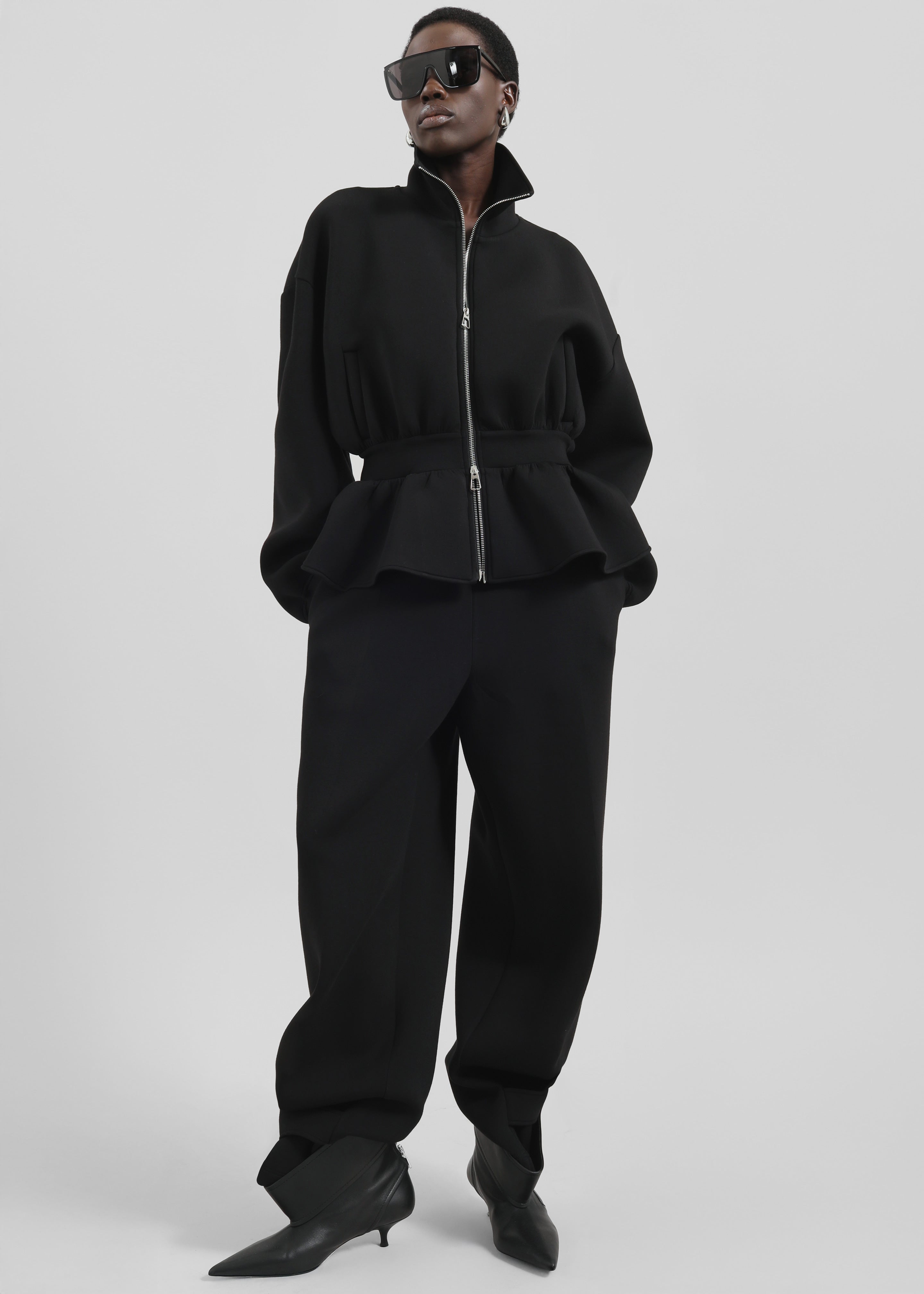 Sorelle Peplum Jacket - Black - 4