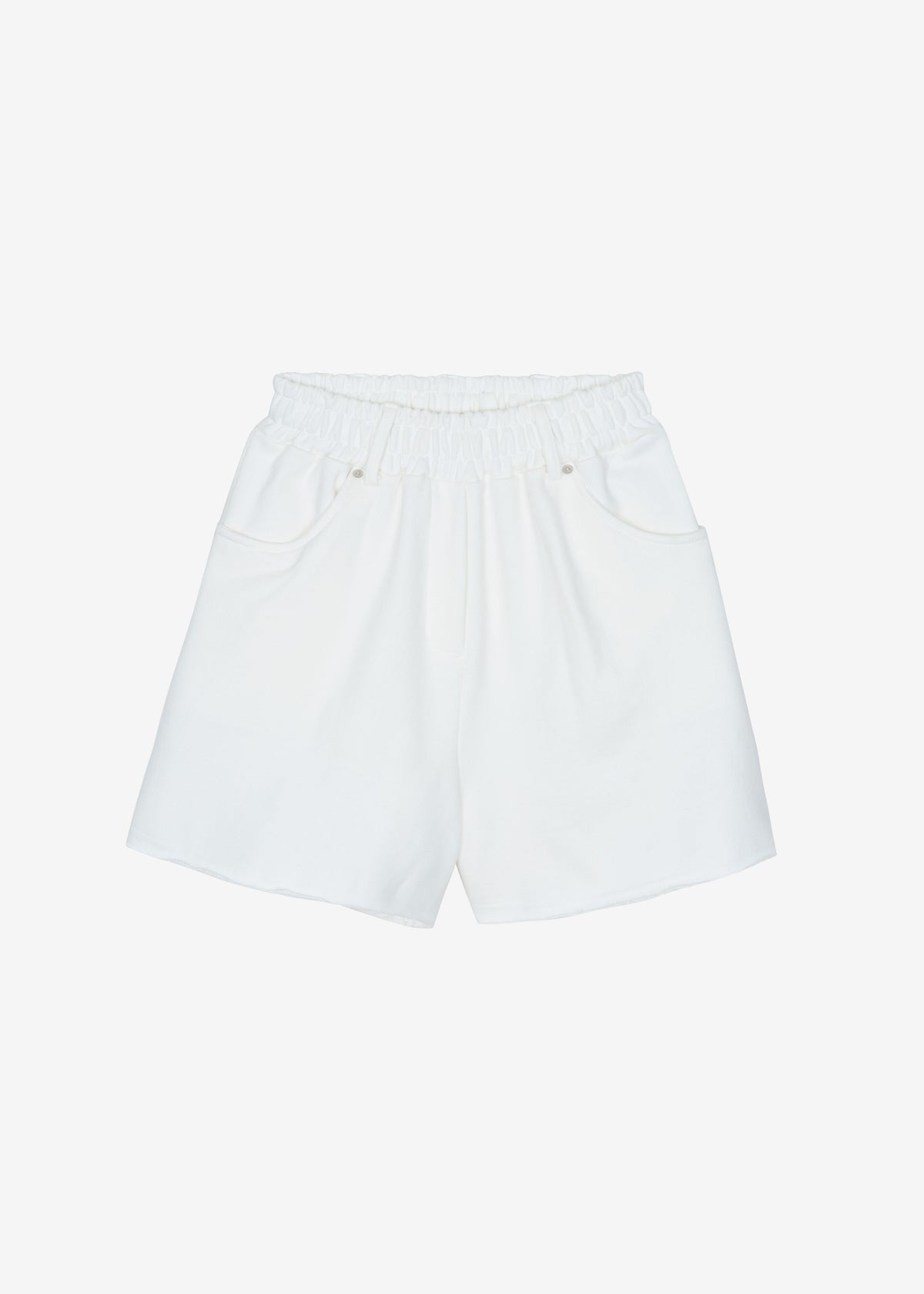 Soria Cotton Shorts - White - 7