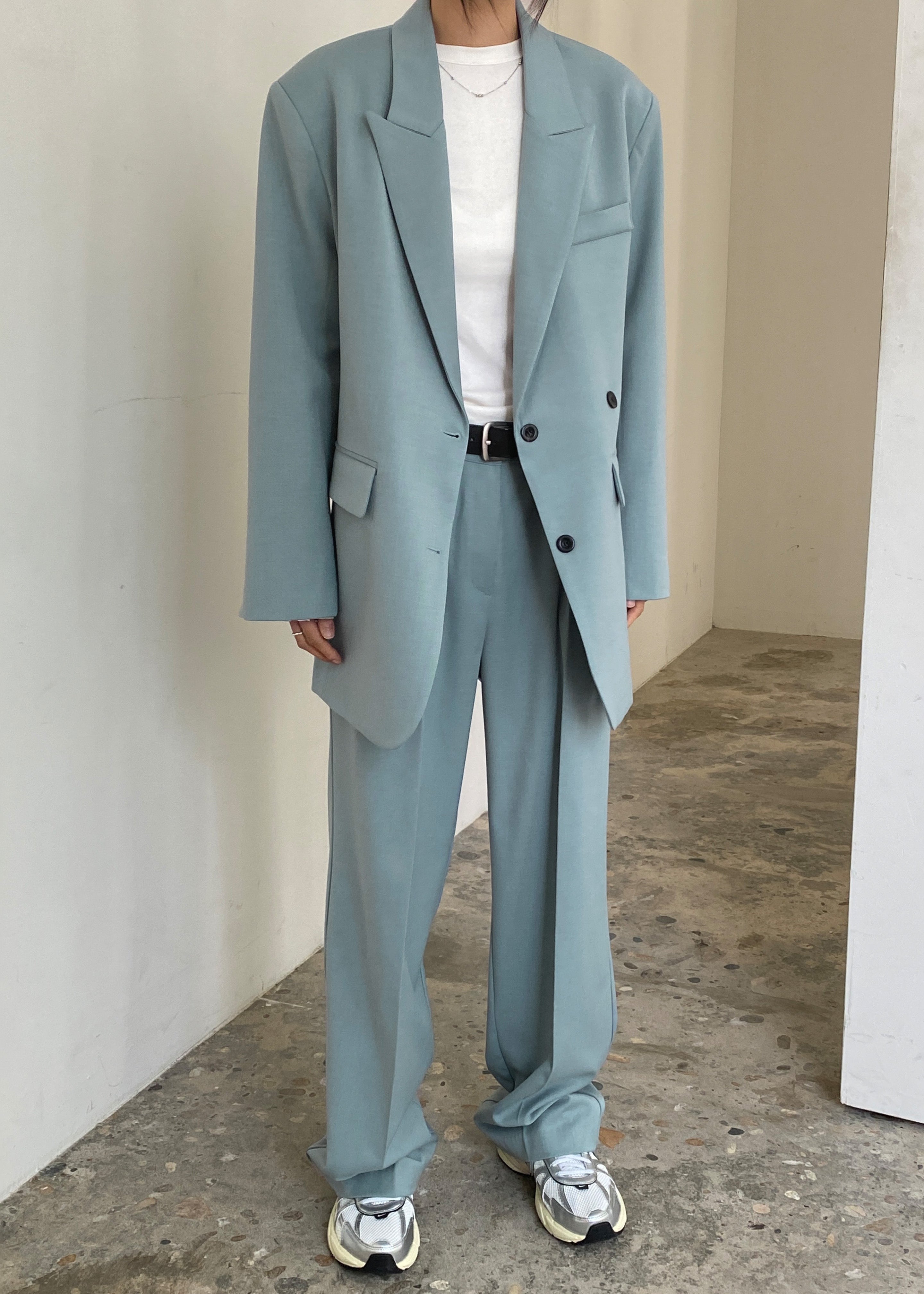 Spencer Blazer - Dusty Blue - 2
