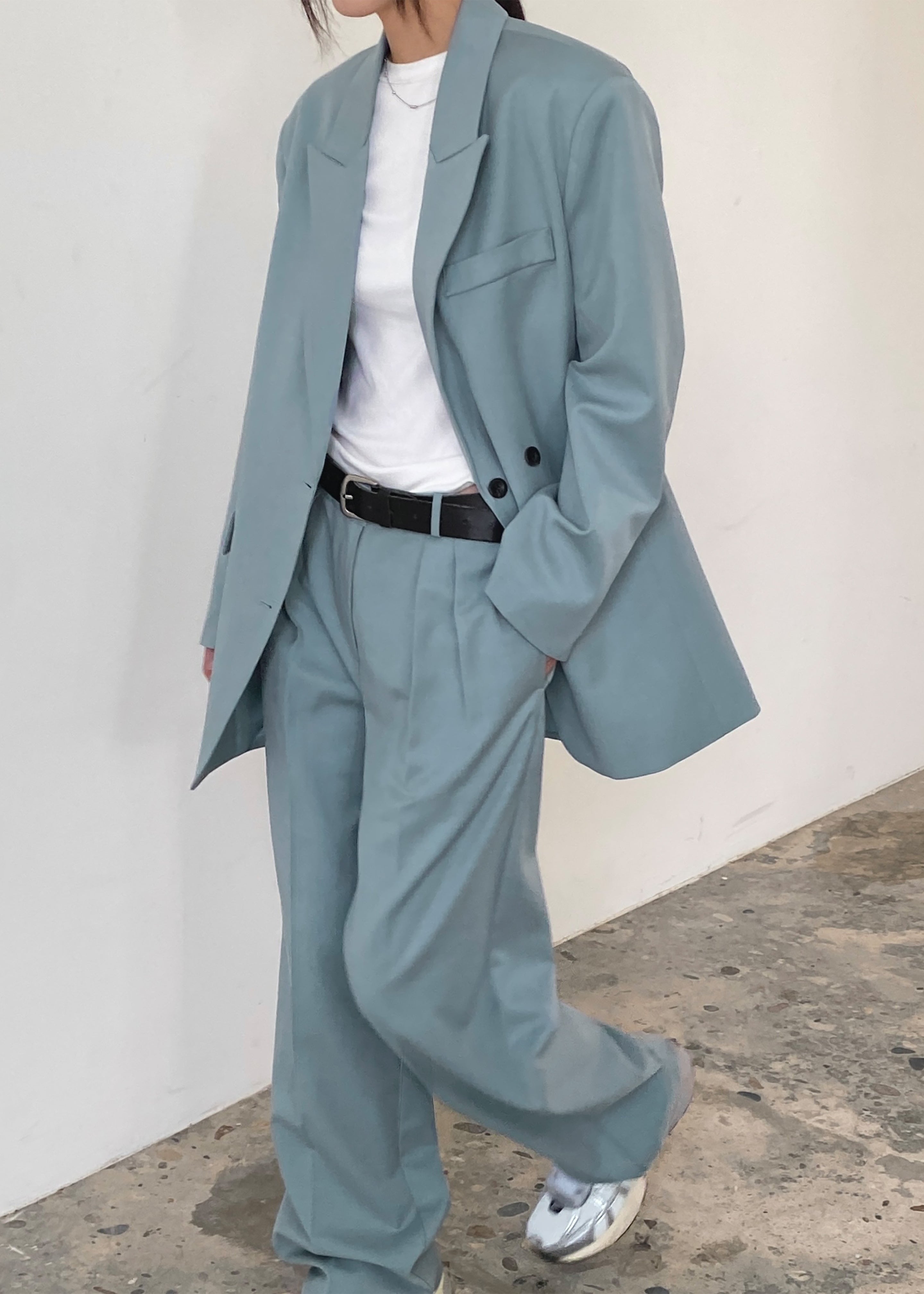 Spencer Blazer - Dusty Blue - 11